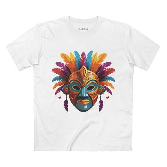 Mask Graphic Unisex 100 Cotton Staple Tee 7