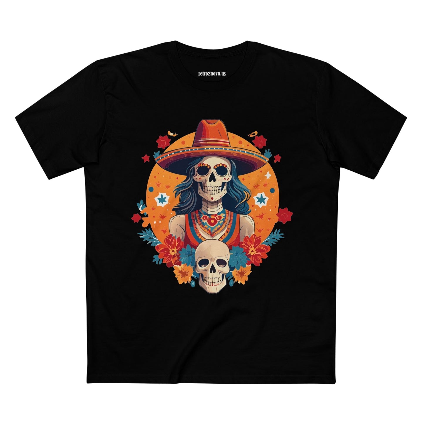Skull Shirt Unisex Skeleton Tee Premium Cotton With Original Design From Art Collection