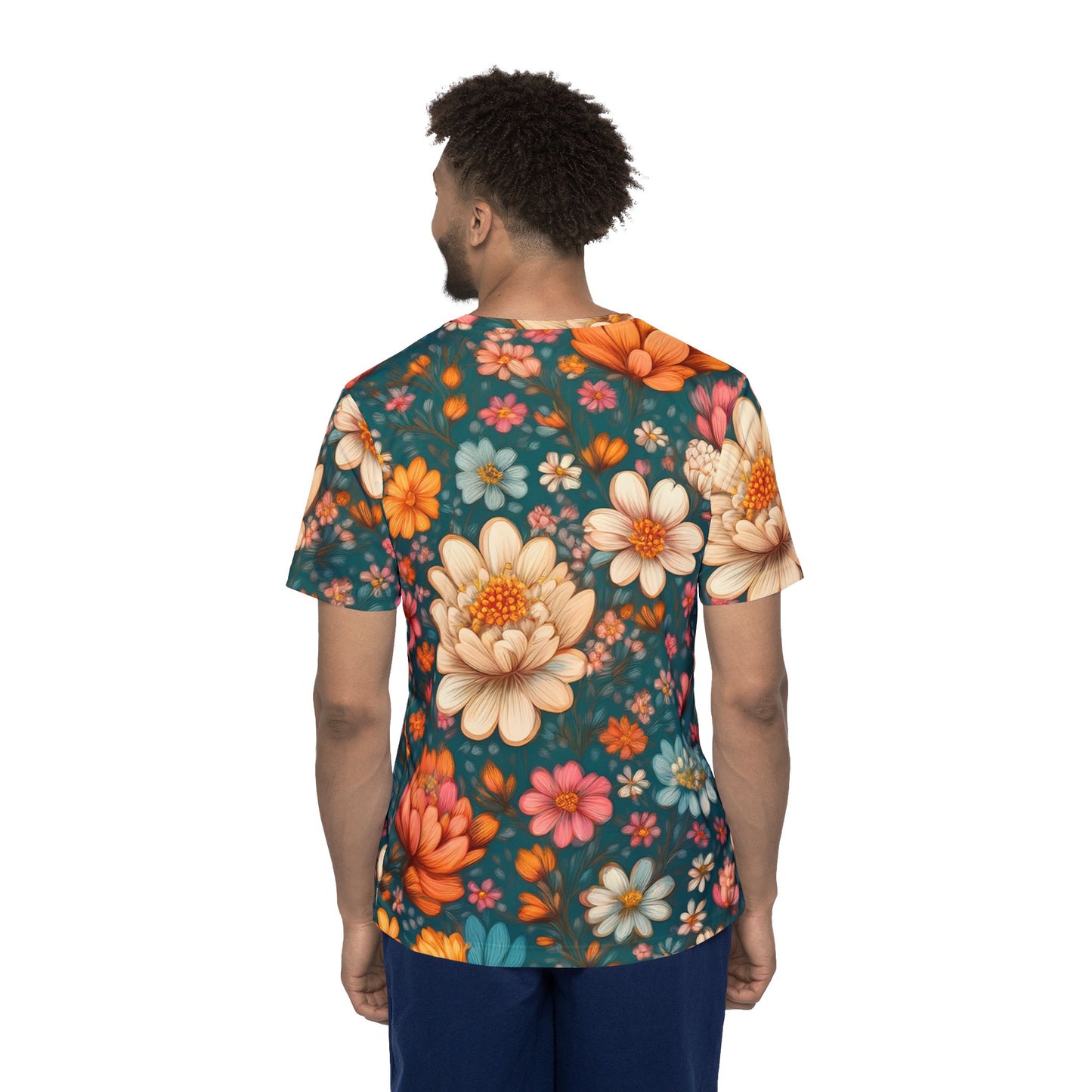 Unisex Floral Shirt, Floral Tee Shirt, Floral T-Shirt, T Shirt with Flowers 8