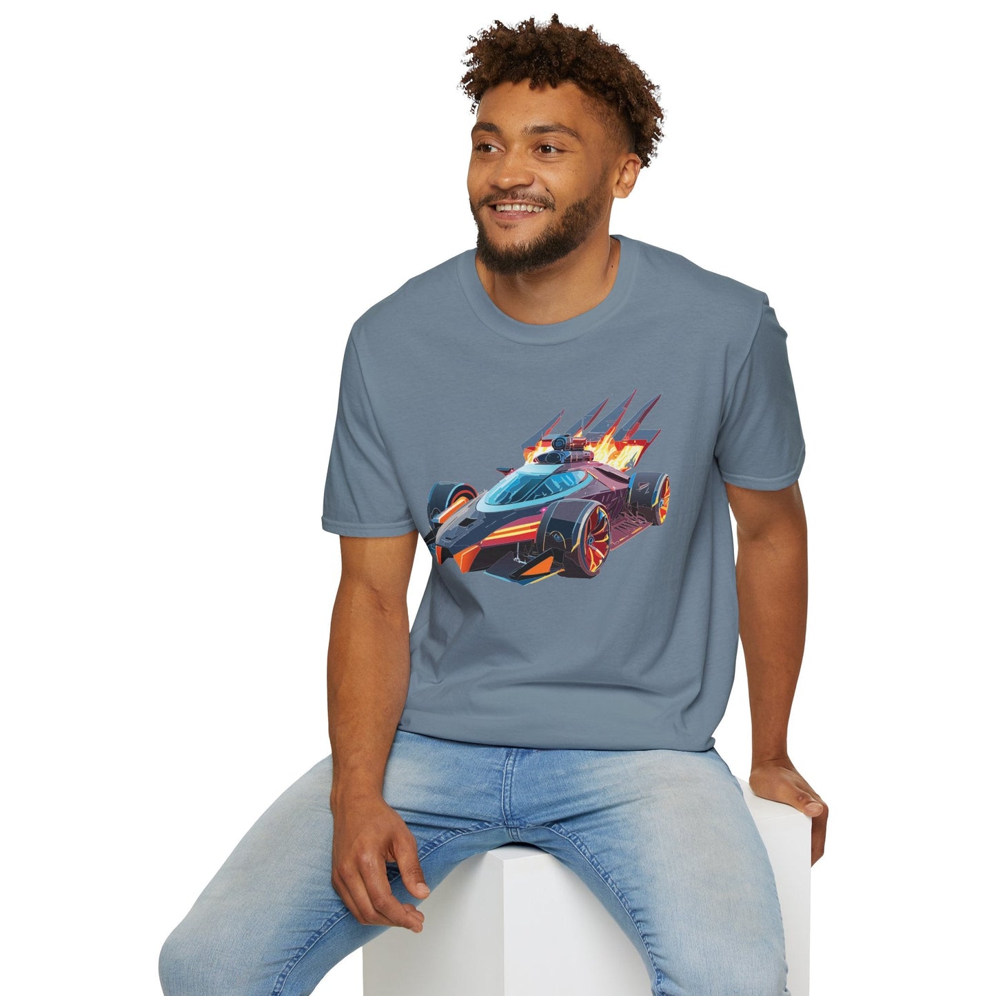 Car T Shirt Unisex Softstyle Cotton Tee With Cars Graphic Hot Wheels Design For Men Women