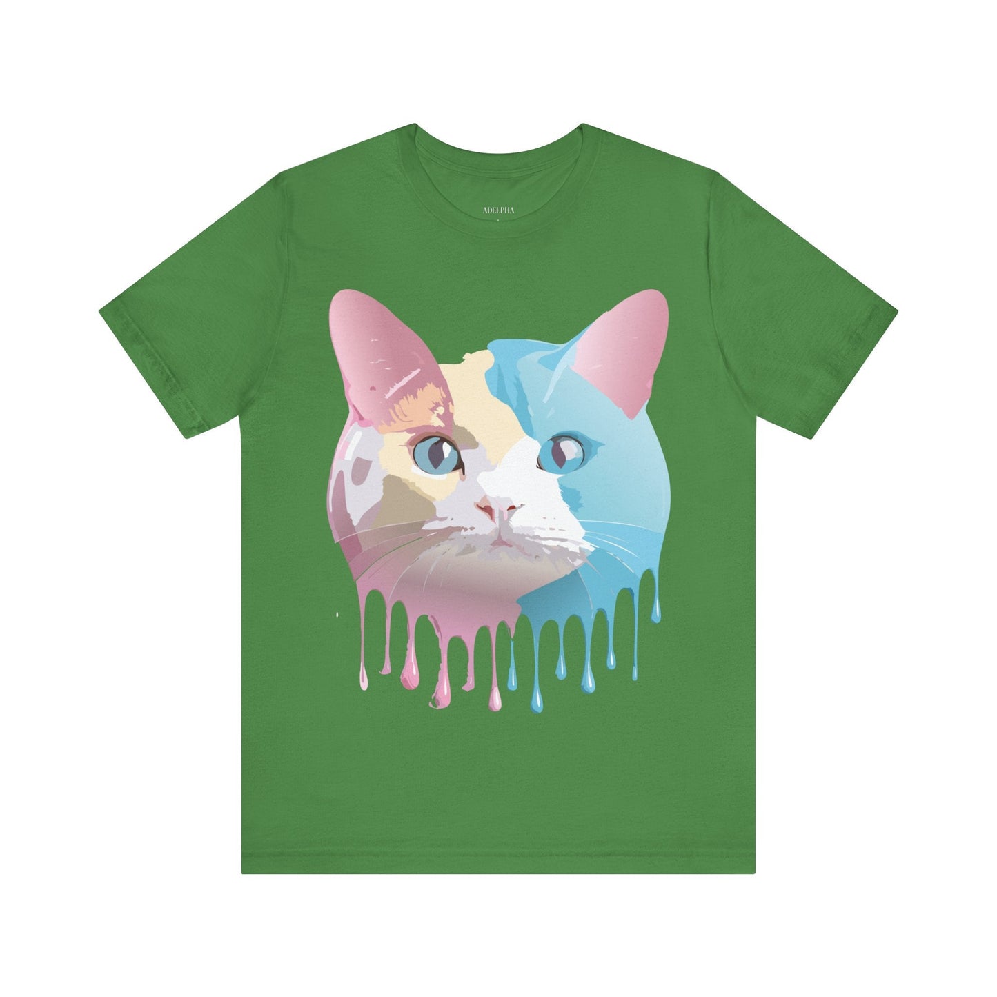 Cat Graphic Tee Unisex Short Sleeve Shirt With Vintage Adelpha Artwork