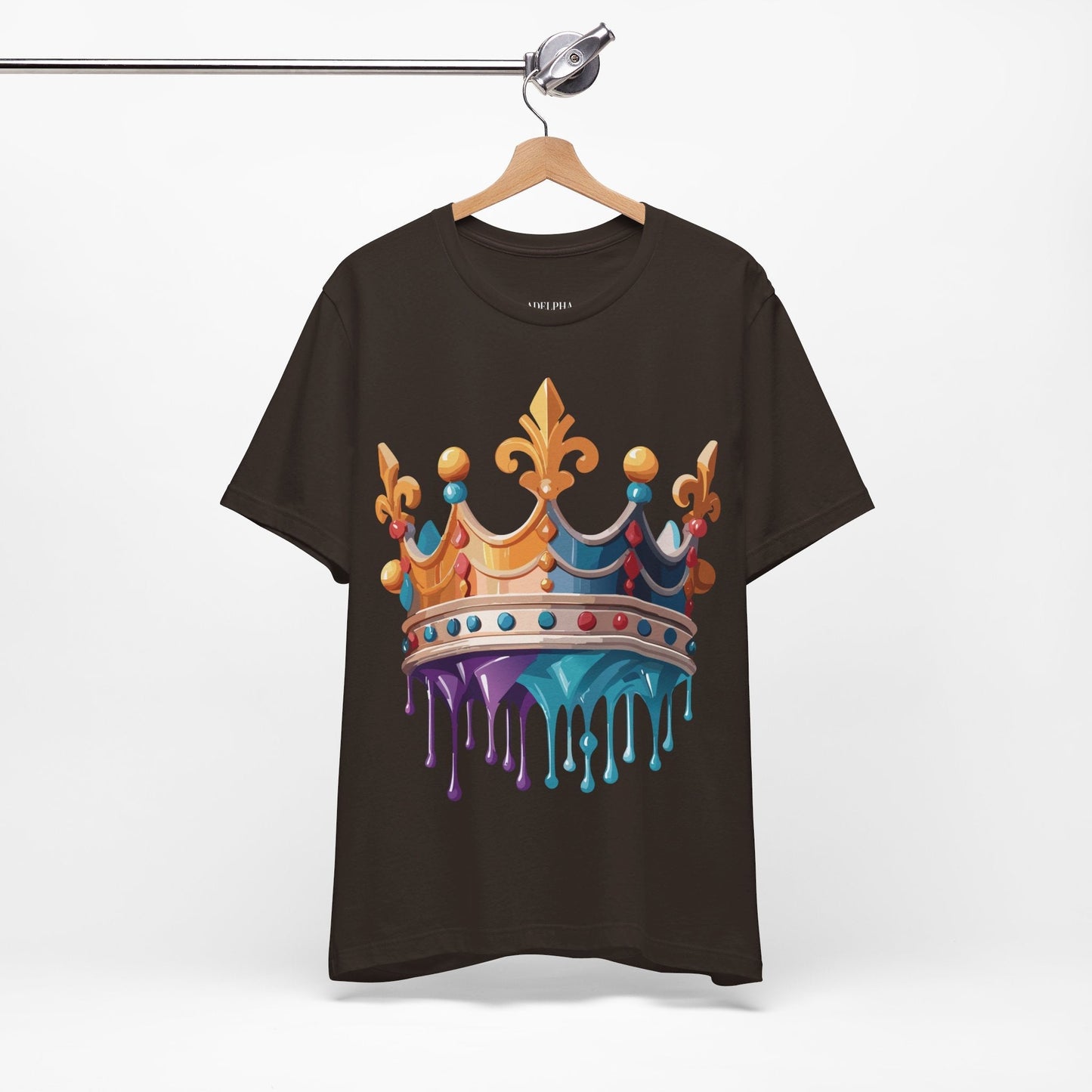 Adelpha Crown Graphic Tee Unisex Vintage Inspired Art Design Short Sleeve Shirt