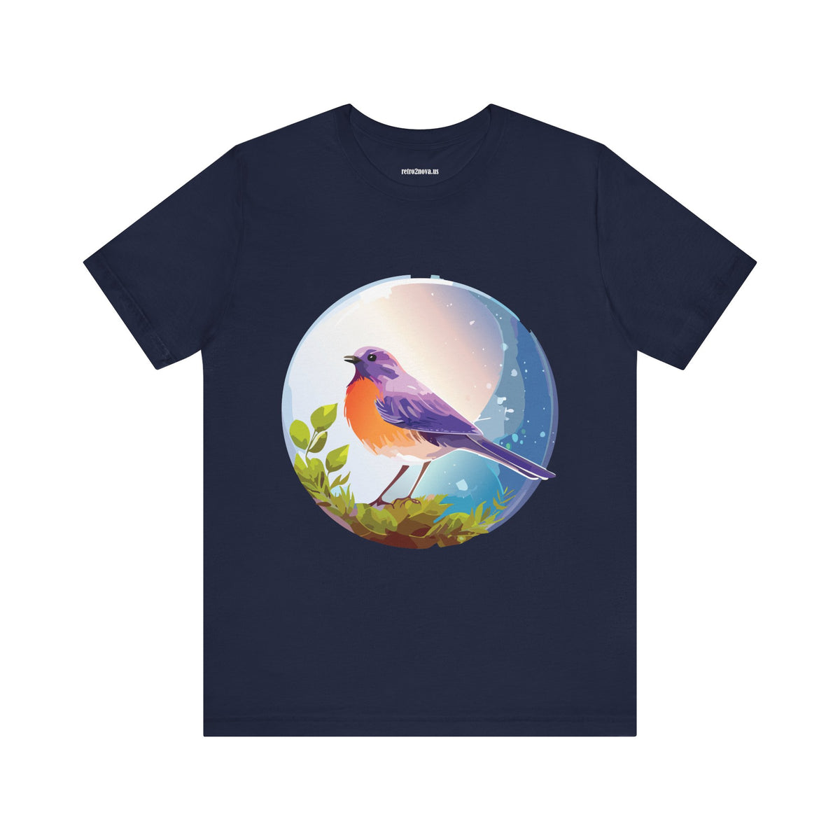 Bird Graphic Unisex Cotton Bella+Canvas Tee with Animal Design ab3