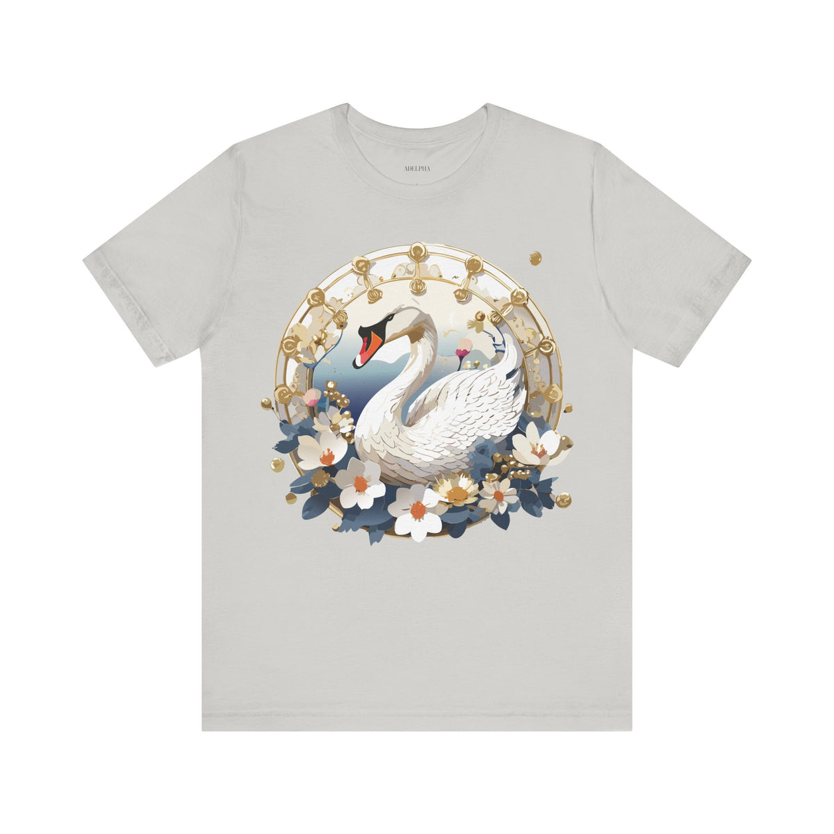 Medallion Graphic Unisex Cotton Bella+Canvas Tee with Art Design d51