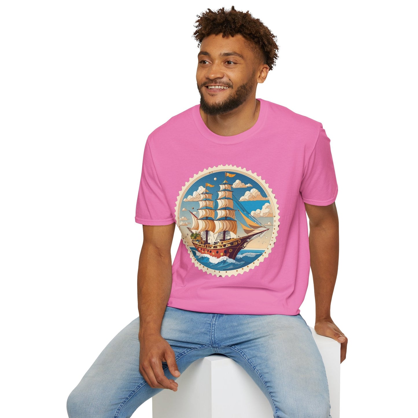 Nautical Ship Frigate Vessel T Shirts Unisex Tee Shirt Softstyle 64000 Ring Spun Cotton Comfort