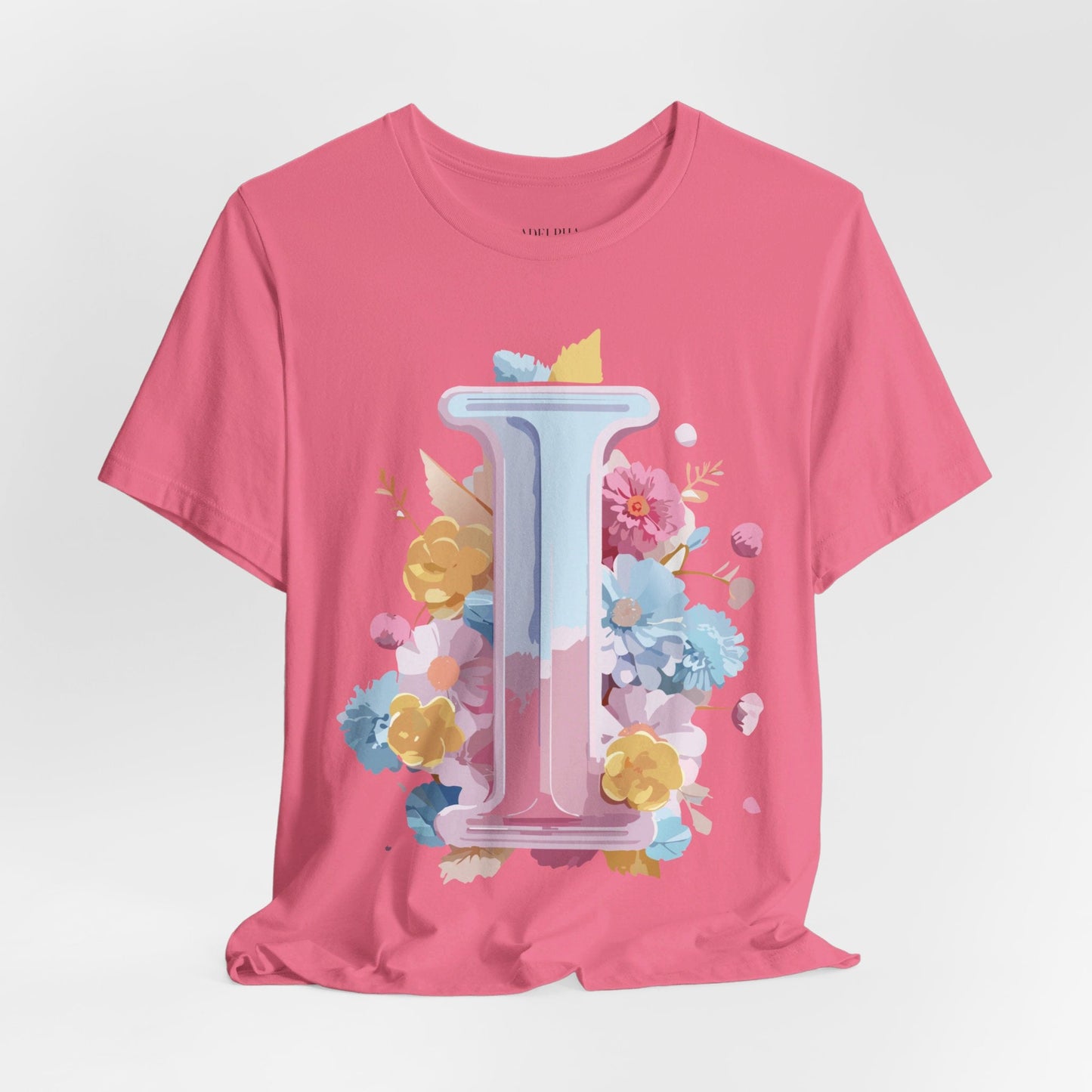 Letter I Shirt Graphic Tee Unisex Vintage Inspired Adelpha Artwork Premium Short Sleeve Tee