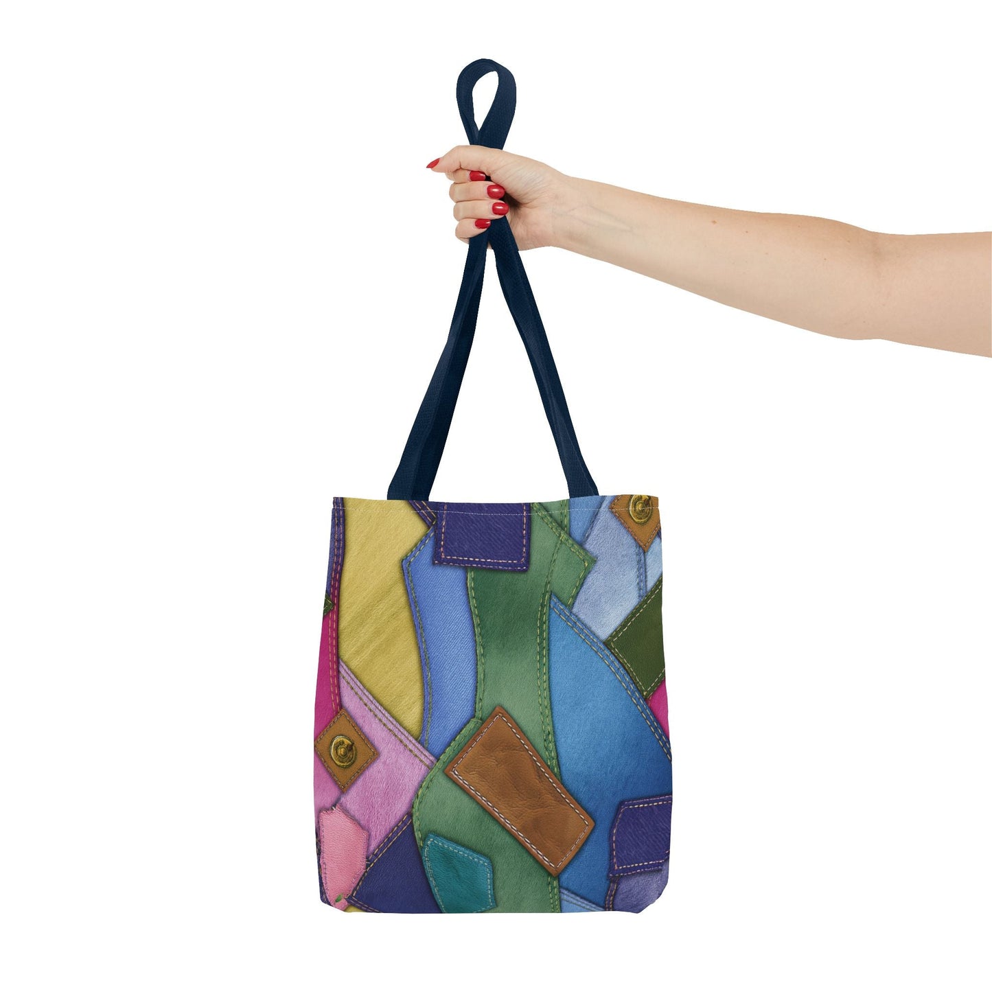 Denim Canvas Bag, Tote Bag Denim Printify