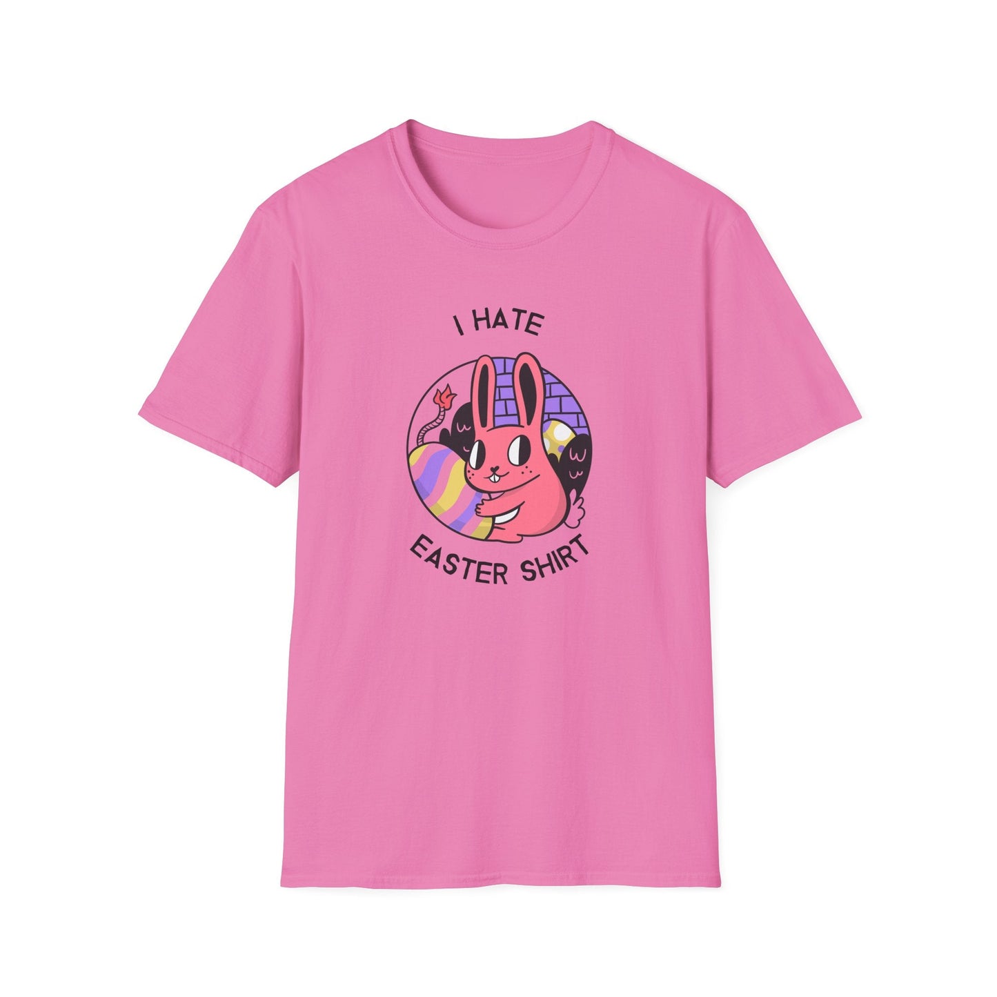 Funny Easter T Shirt Unisex Gildan Softstyle 64000 Easter Design Tee With Signature Print