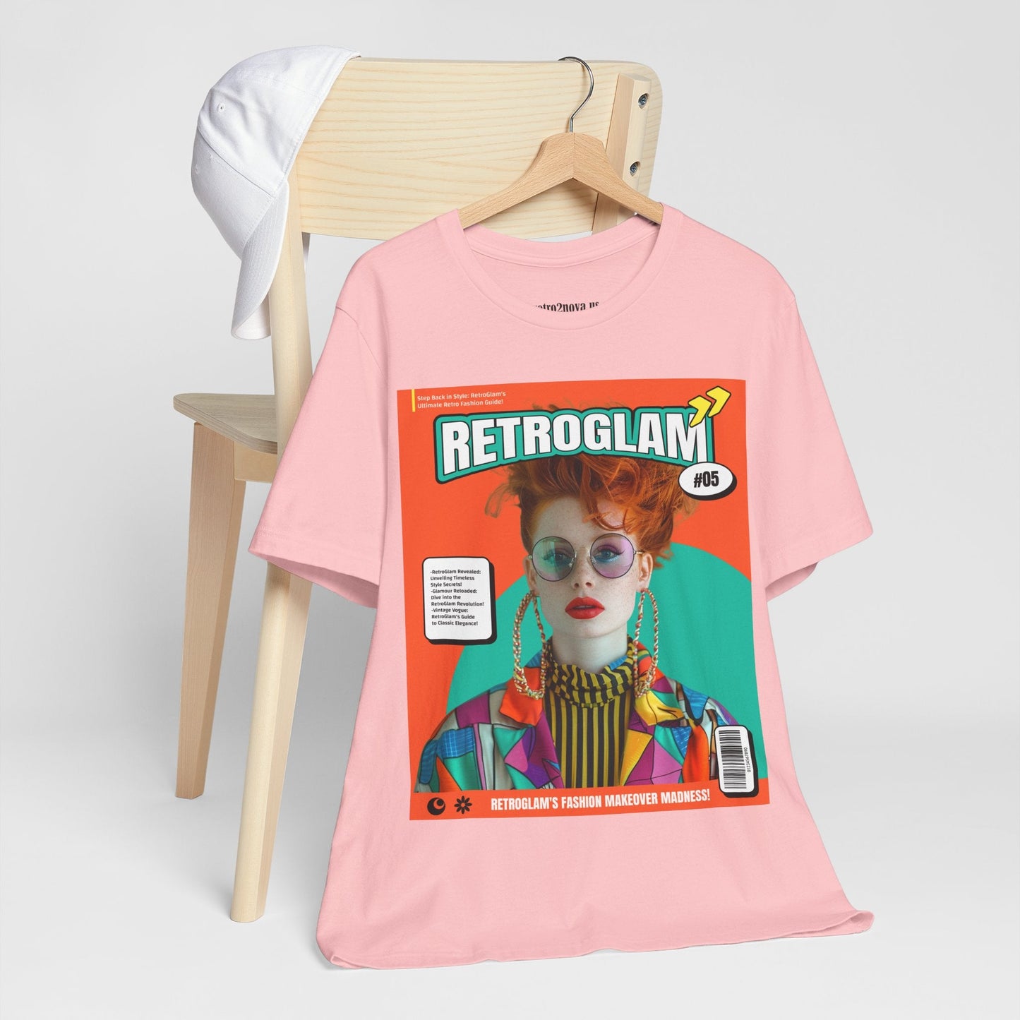 Magazine Cover Shirt Unisex Short Sleeve Tee Lightweight Breathable Fabric