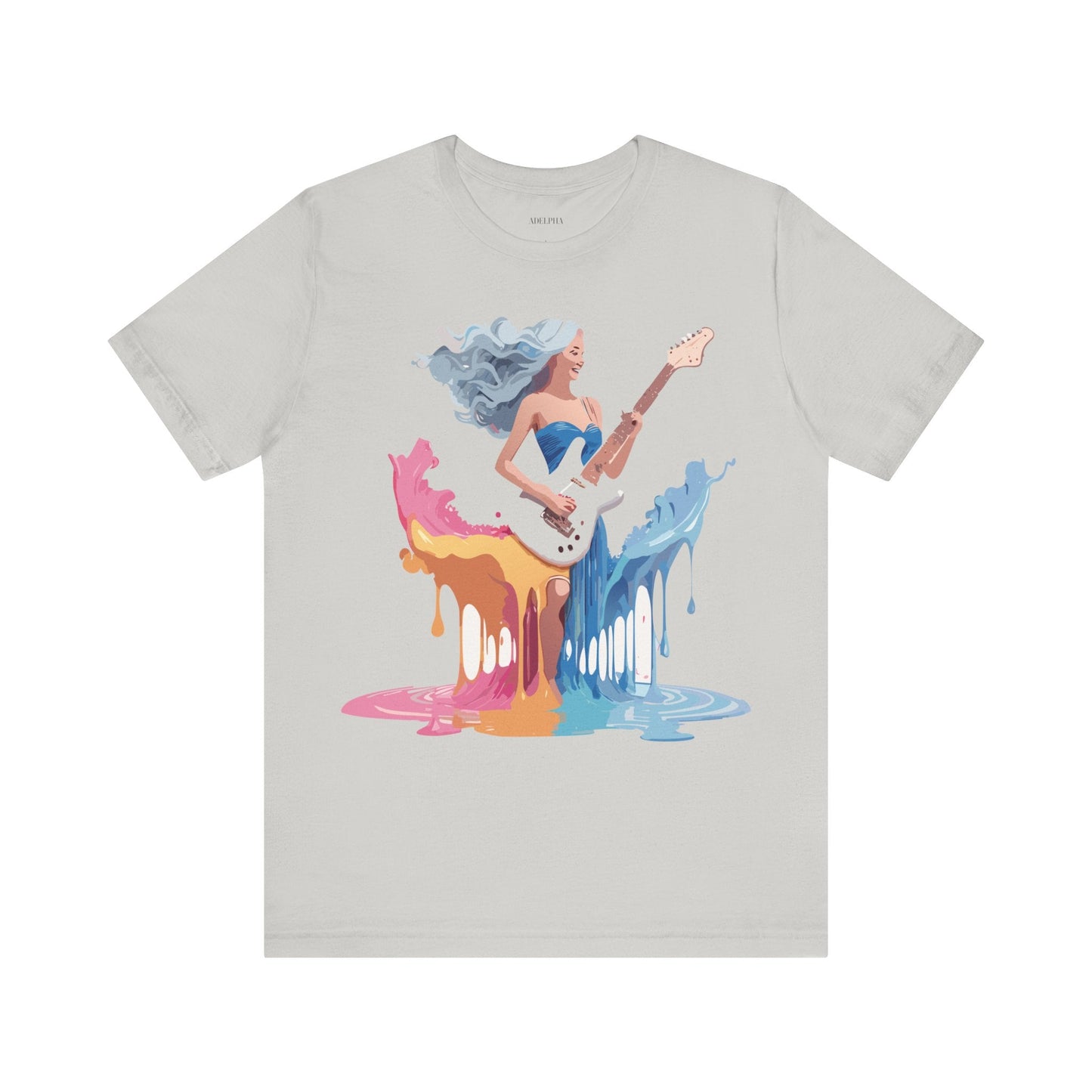 Music Graphic Tee Unisex Short Sleeve Shirt With Vintage Inspired Artwork From Adelpha