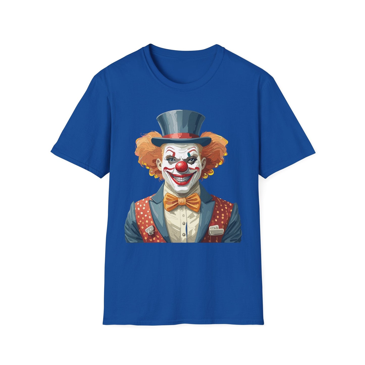 Clown Shirt, T Shirt with Clown, Funny Man Shirt, Tee Shirt with Funny Man, Circus Shirt, Shirt with Circus, Scary Man Shirt, Shirt with Scary Man