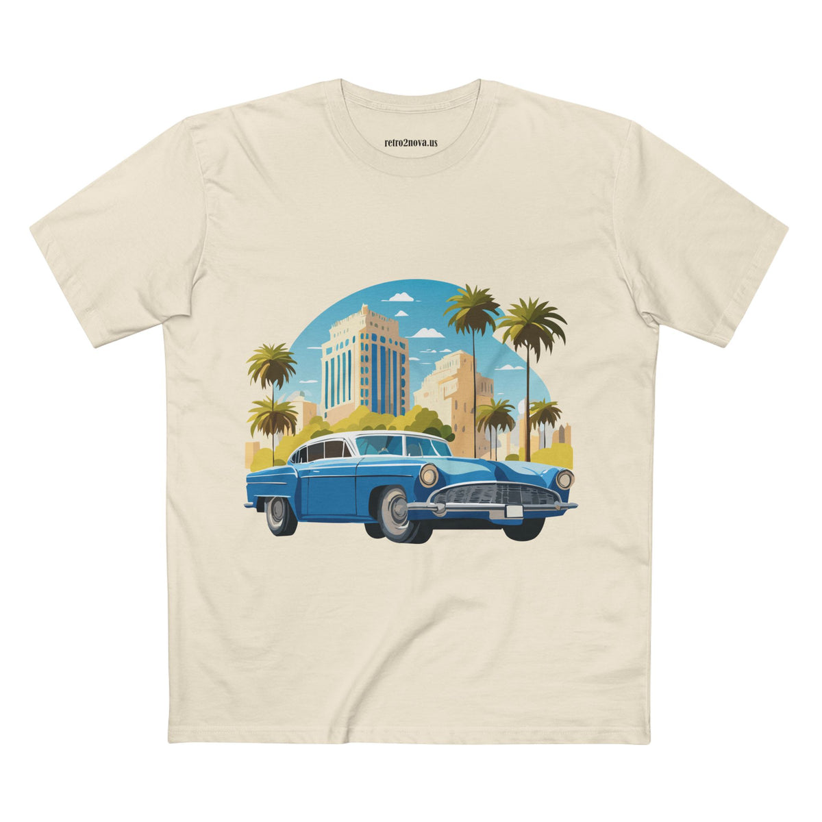 Retro Car Vintage Graphic Tee Staple Unisex 100 Cotton Tee Shirt - RC-23