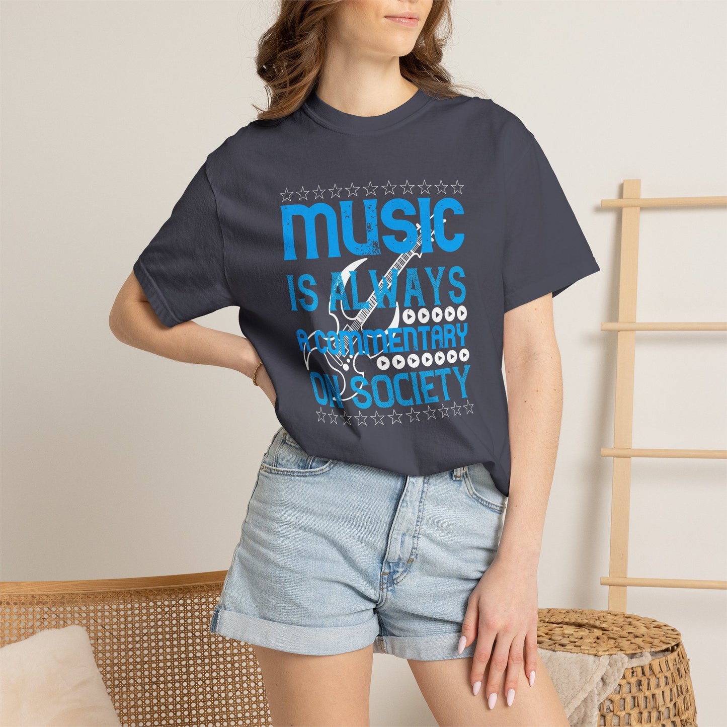 Music Graphic Design Unisex Cotton T-shirt m26