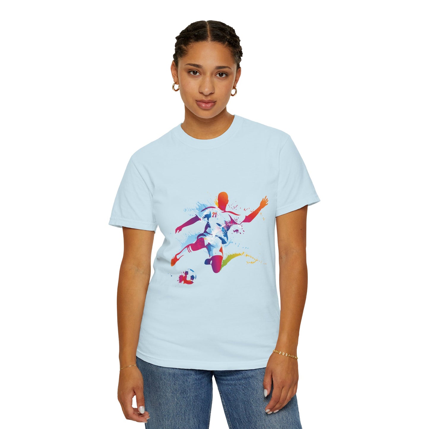 Unisex T-shirt with sports art design