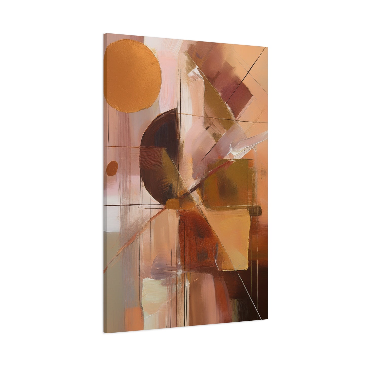 Abstract Geometric Painting Print Canvas 20x24,20x30,24x30 24x32,24x36,30x40 32x48,36x48,40x60 Pine-Wood Inner Frame ABS-50