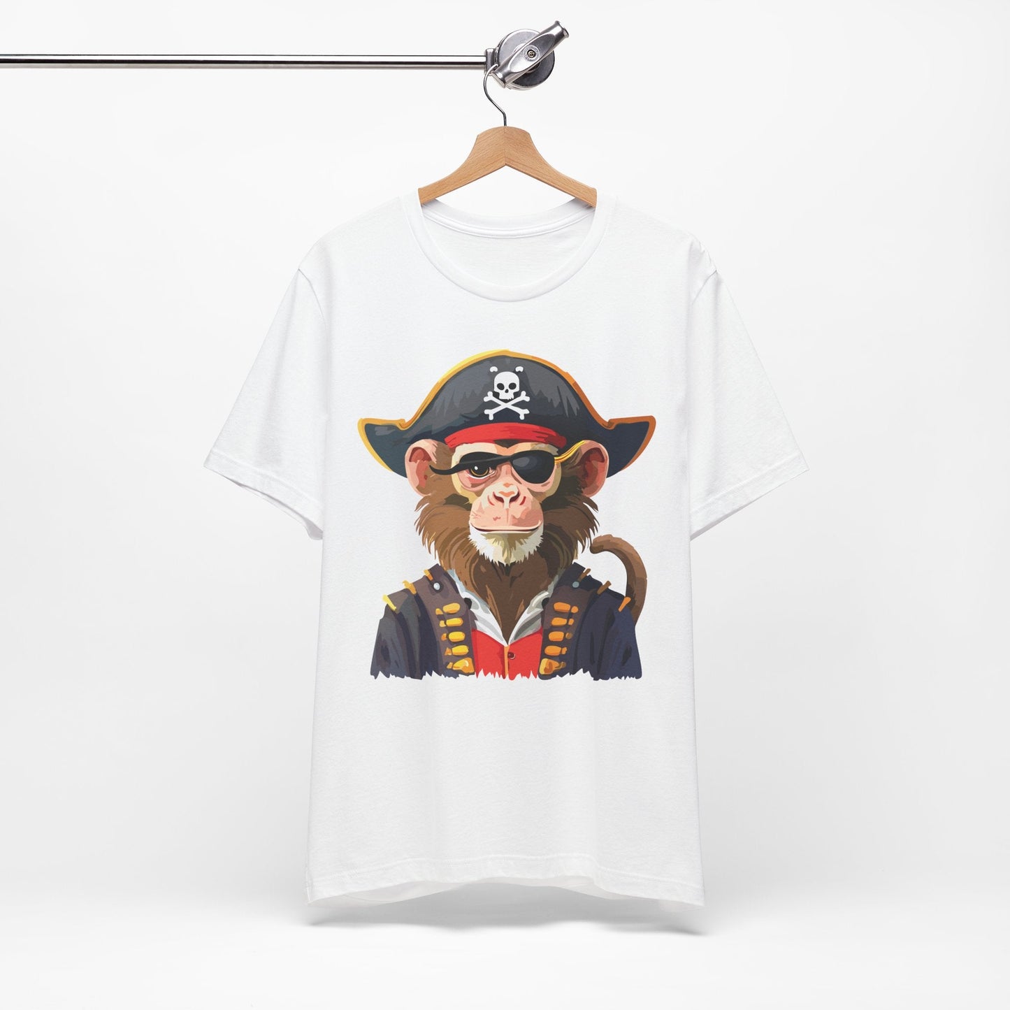 Unisex Animal Design Tee Shirt With Wild Animals Art Print Gildan Softstyle 64000