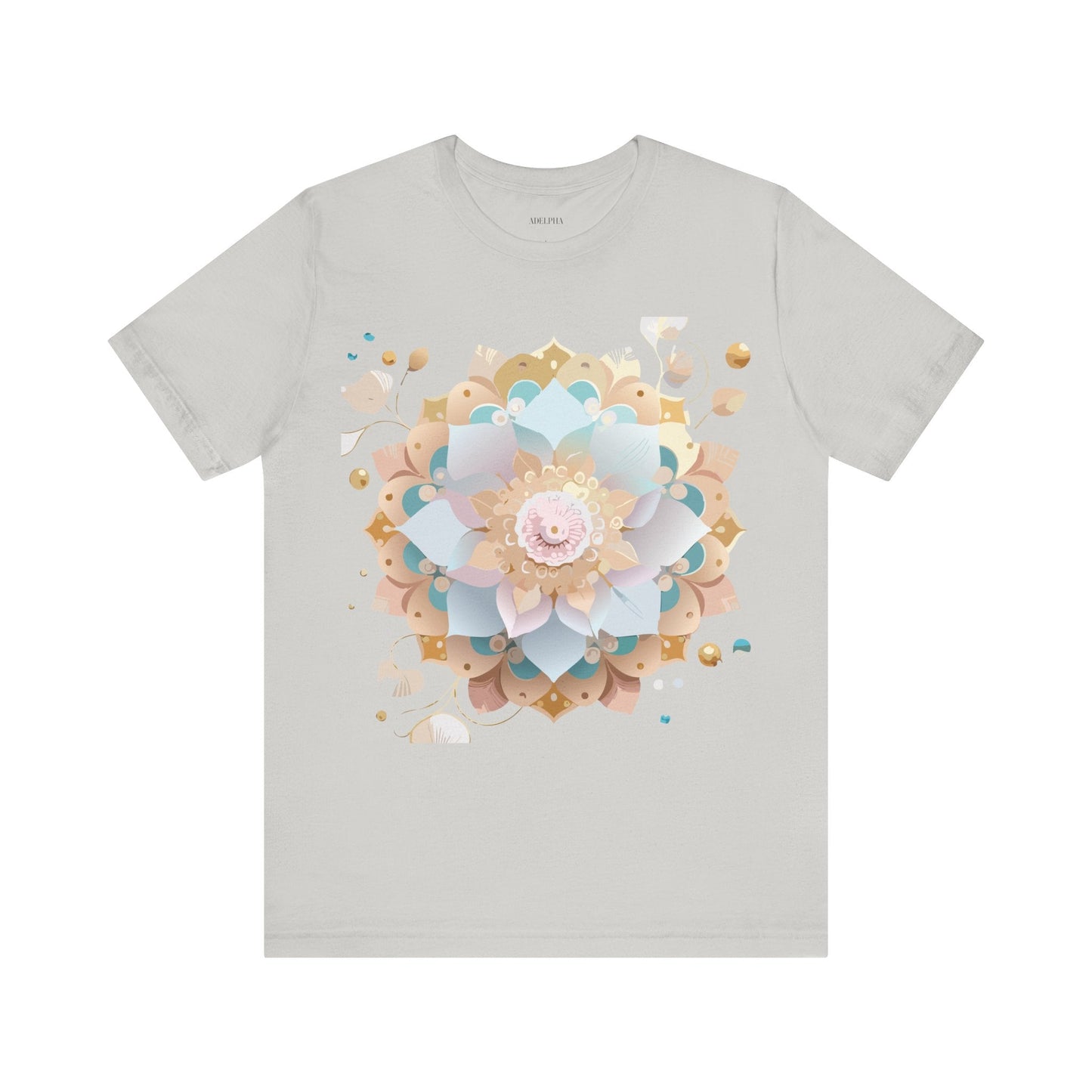 Mandala Graphic Unisex 100 Cotton Vintage Floral Artwork Tee 9