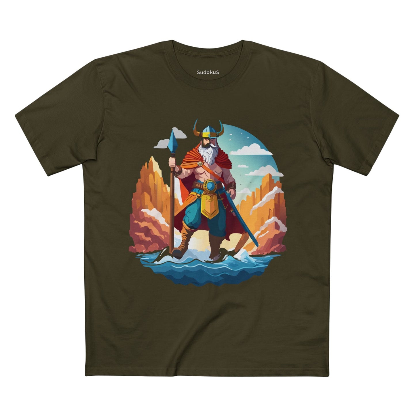 Viking Graphic Unisex 100 Cotton Staple Tee 7