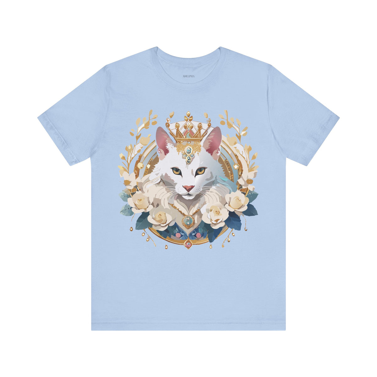 Medallion Graphic Unisex Cotton Bella+Canvas Tee with Floral Art Design m55