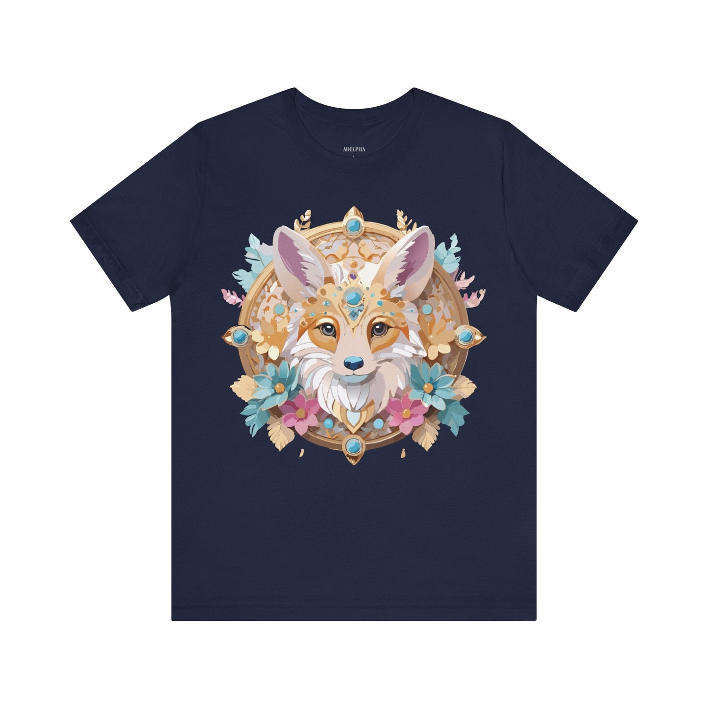Unisex Graphic Tee From Adelpha Medallion Art Design Vintage Inspired Look Everyday Wear Style