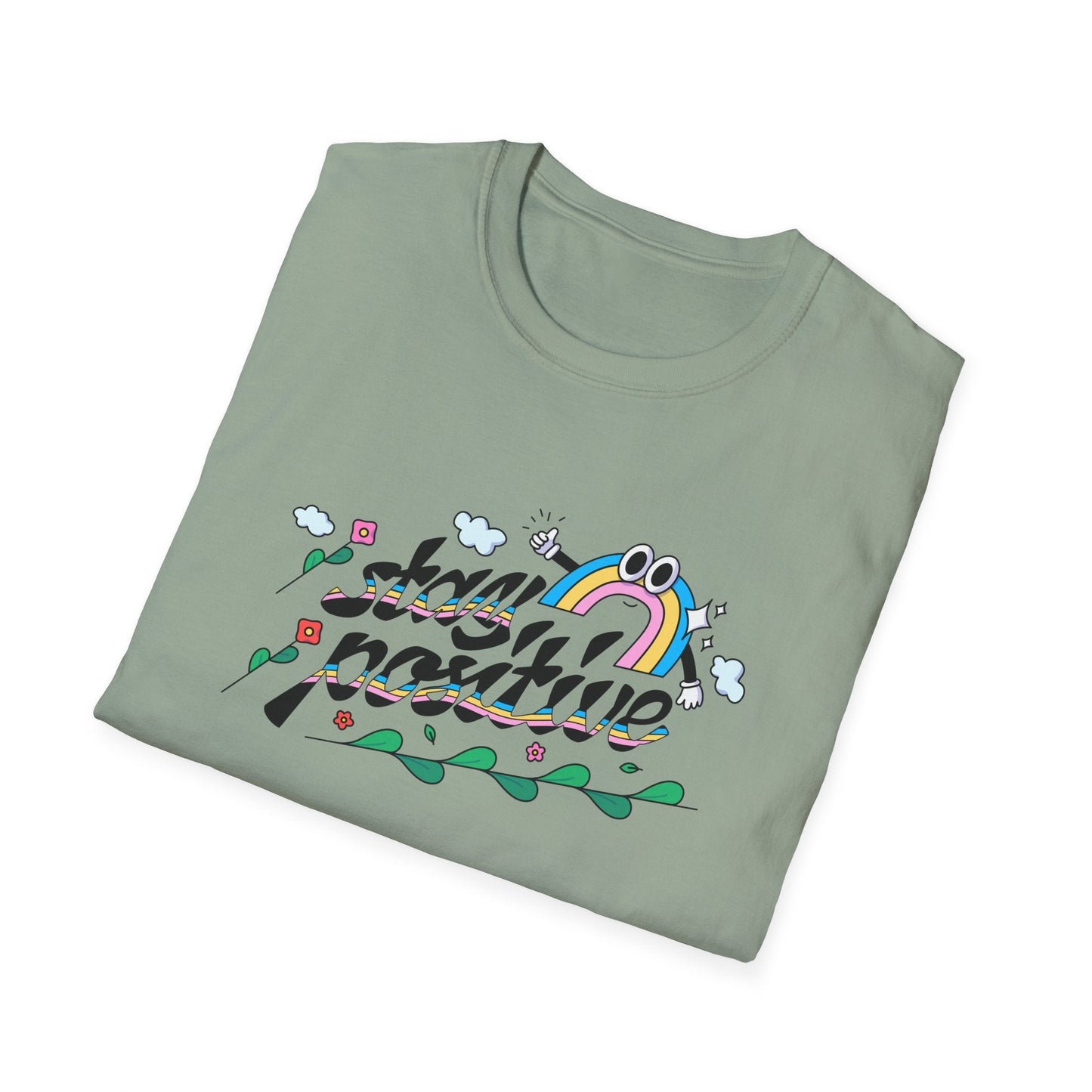 Positive Slogan T Shirts Unisex Softstyle Tee With Positive Words And Good Quotes Gildan 64000