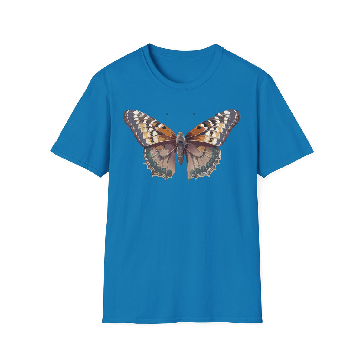 Butterfly Illustration T-Shirt — Vintage Monarch Nature Graphic Tee Unisex 100 Cotton Gildan T-Shirt