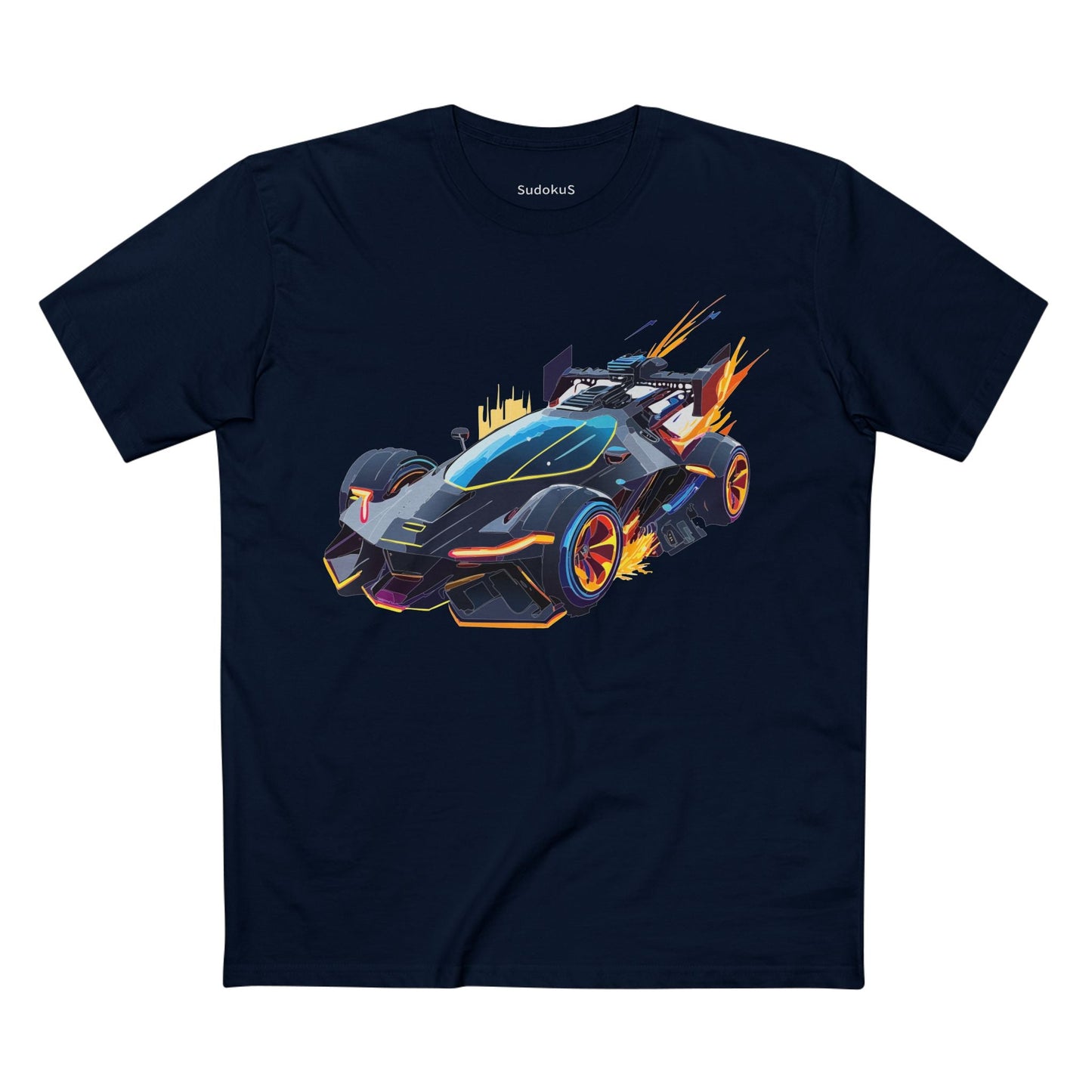Car Graphic Unisex 100 Cotton Staple Tee 12