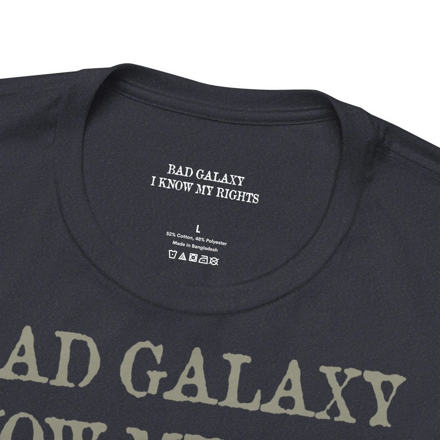Bad Galaxy Skull T Shirt Made In USA 100 Percent Cotton Eco Friendly Inks Durable Stitching