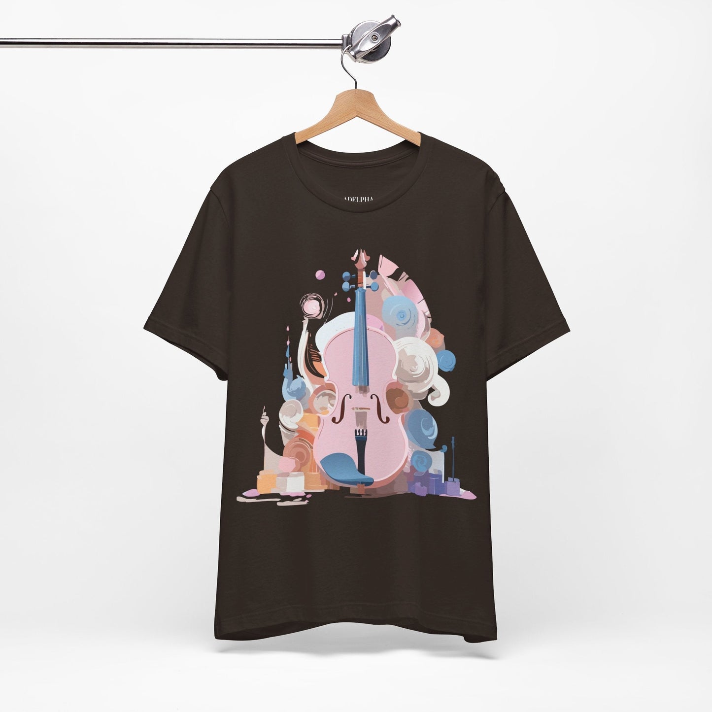 Music T Shirt Unisex Graphic Tee Vintage Inspired Artwork By Adelpha Short Sleeve