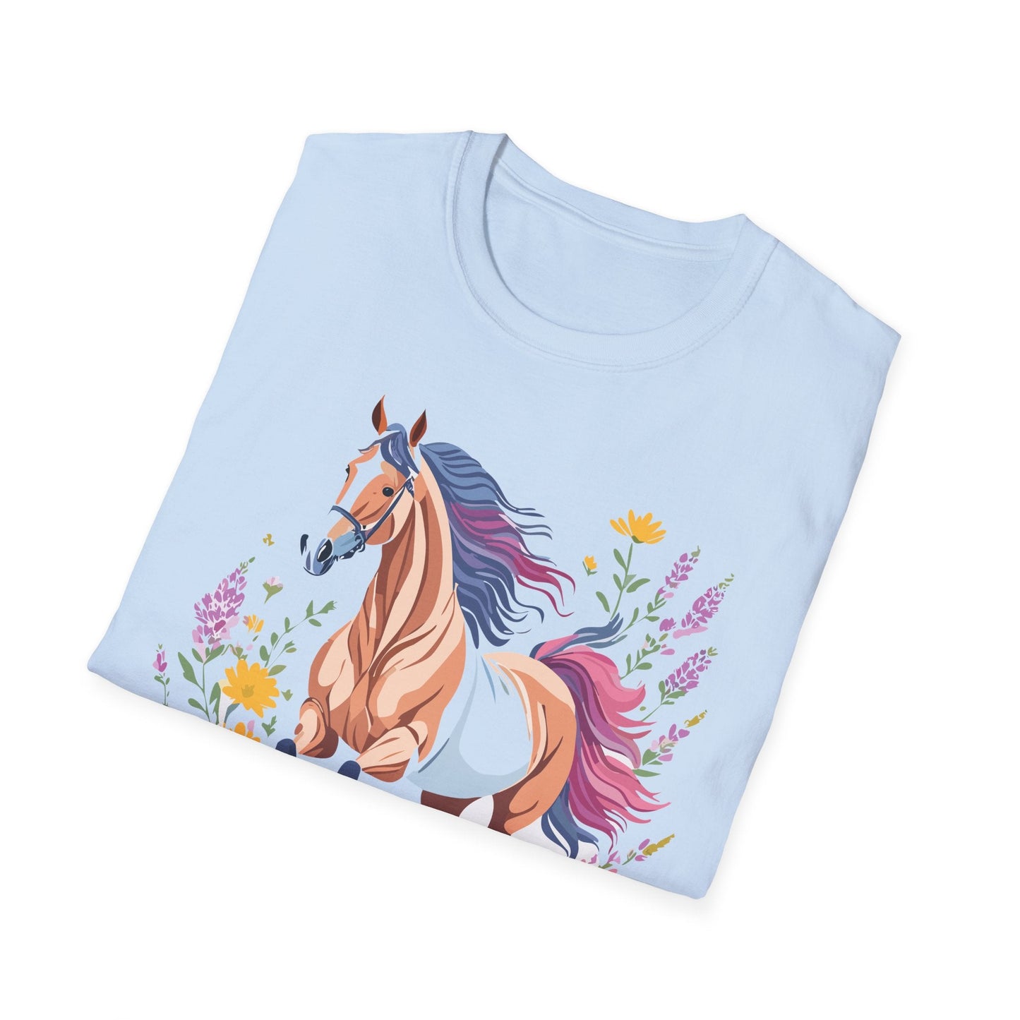 Horse Shirt Unisex Softstyle 64000 Cotton Tee Gildan 100 Percent Ring Spun