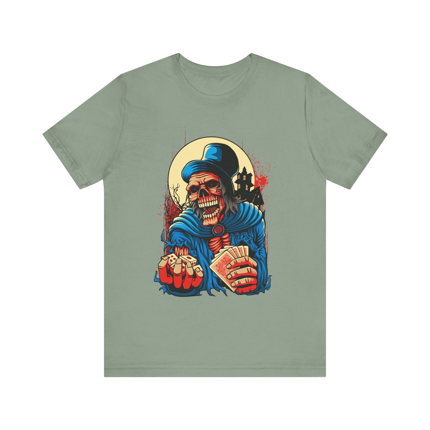 Skull Graphic Design Tee, Skull Shirt, Vintage Tees, Art Design T-Shirt, Graphic Tee, Art Shirts - 1