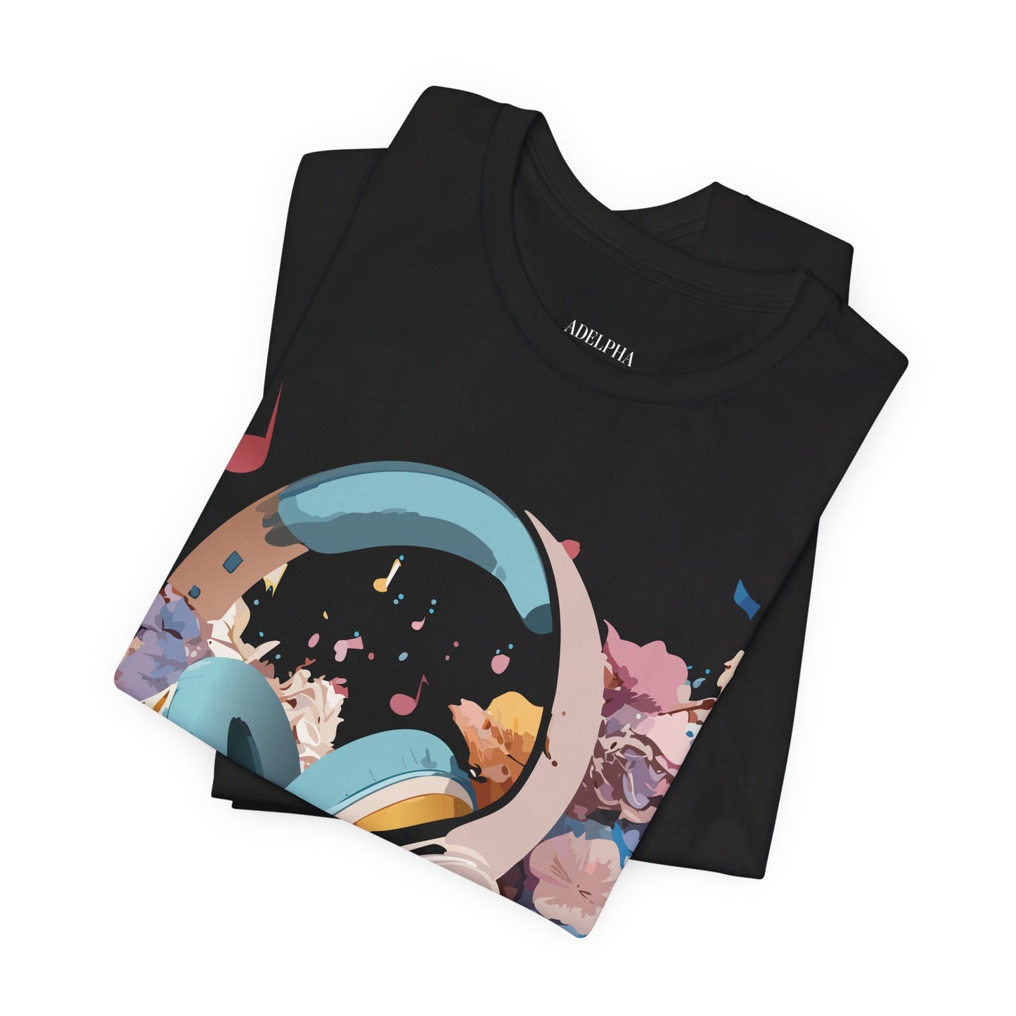 Music Graphic T Shirt Unisex Short Sleeve Tee Adelpha Vintage Inspired Art For Casual Everyday Wear