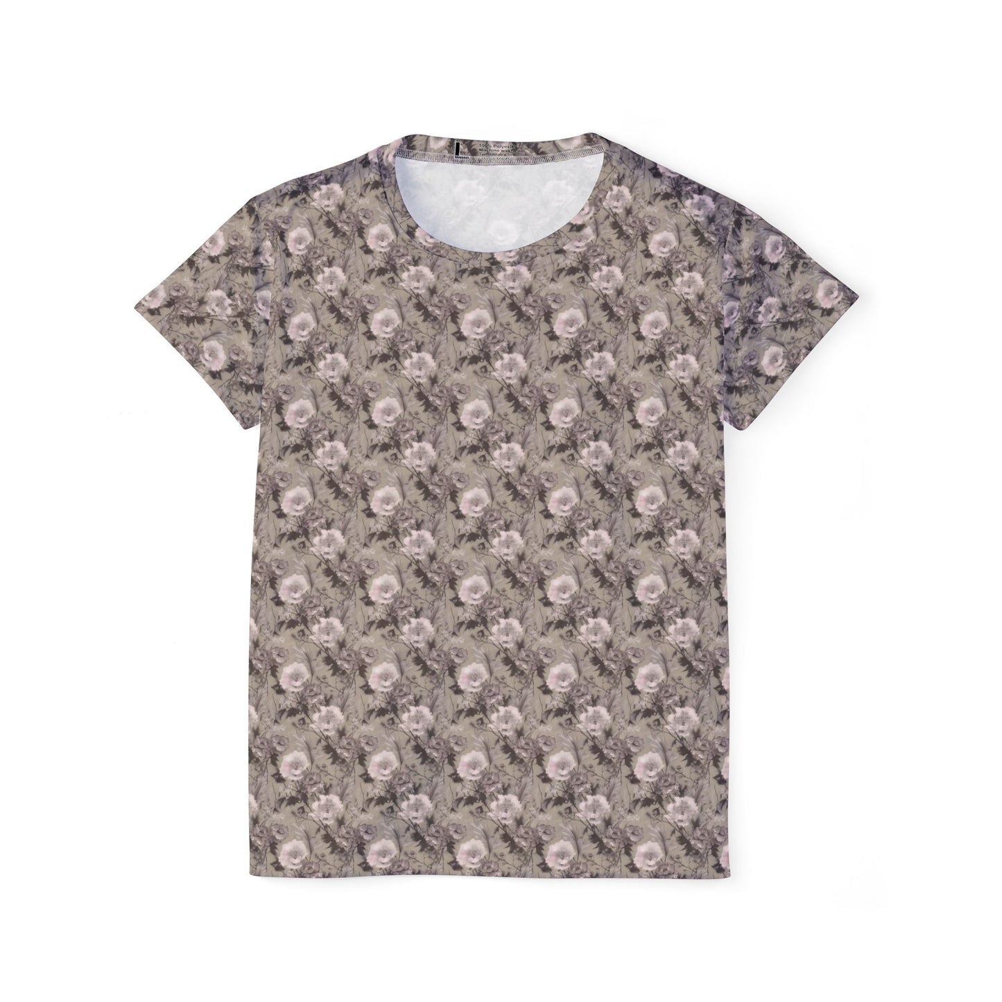 Women Poly T-Shirt with Floral Print