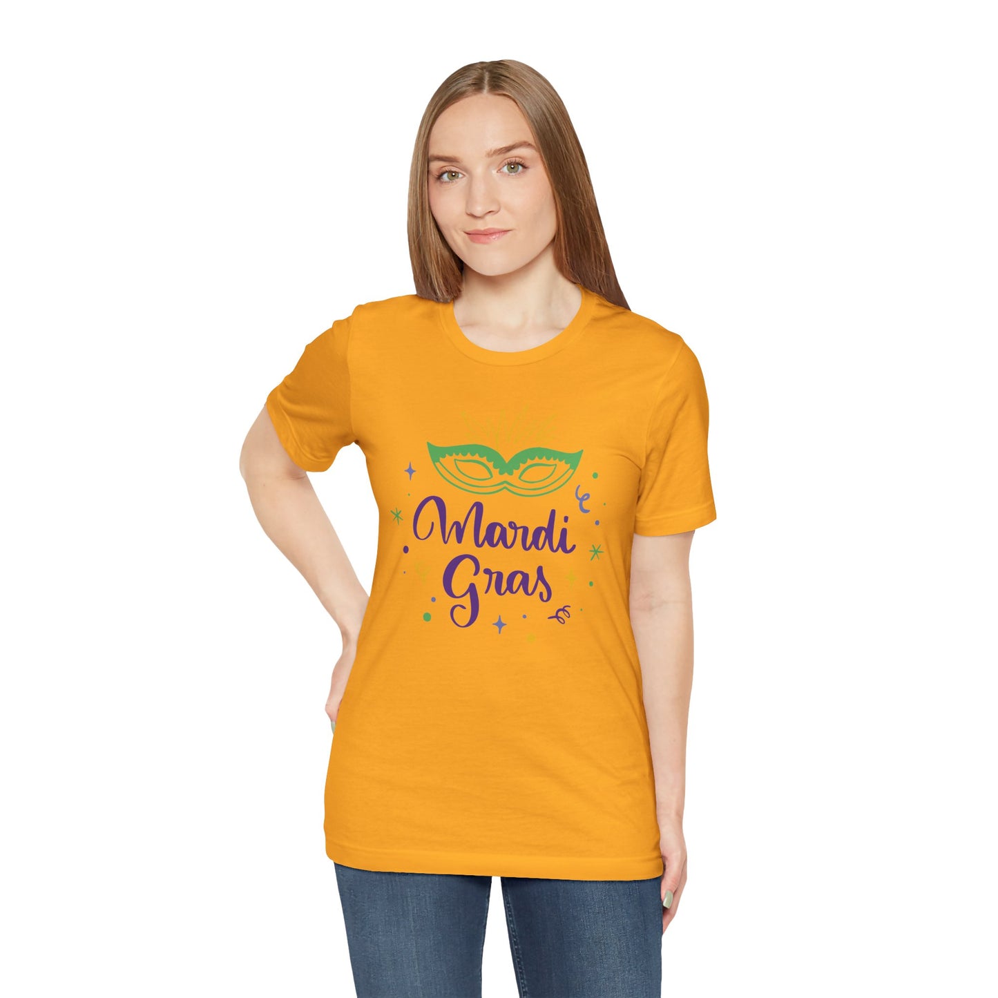 Tee-shirt en coton unisexe pour Mardi Gras