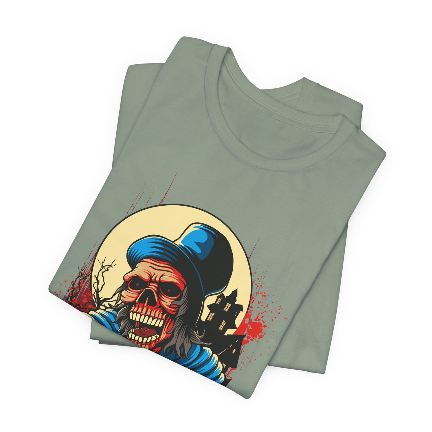 Skull Graphic Design Tee, Skull Shirt, Vintage Tees, Art Design T-Shirt, Graphic Tee, Art Shirts - 1