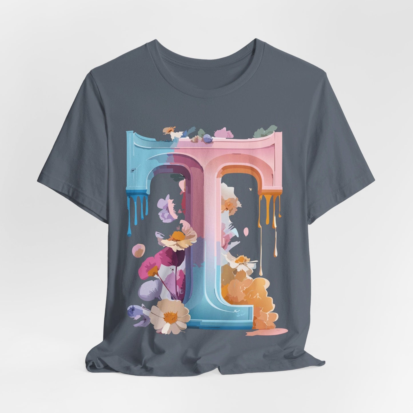 Unisex Graphic Letter T Shirt by Adelpha Vintage Inspired Art Tee Short Sleeve Premium