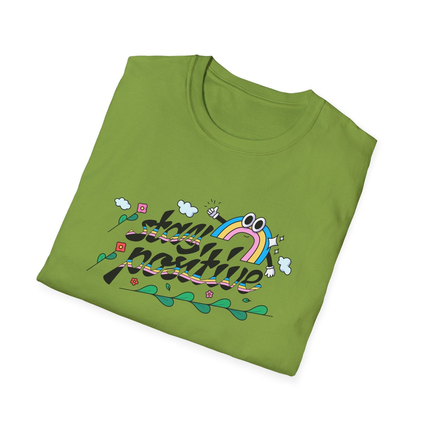 Positive Slogan T Shirts Unisex Softstyle Tee With Positive Words And Good Quotes Gildan 64000