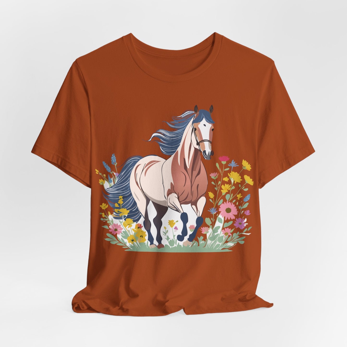 Horse Graphic Unisex 100 Cotton Vintage Animal Art T-Shirt 10