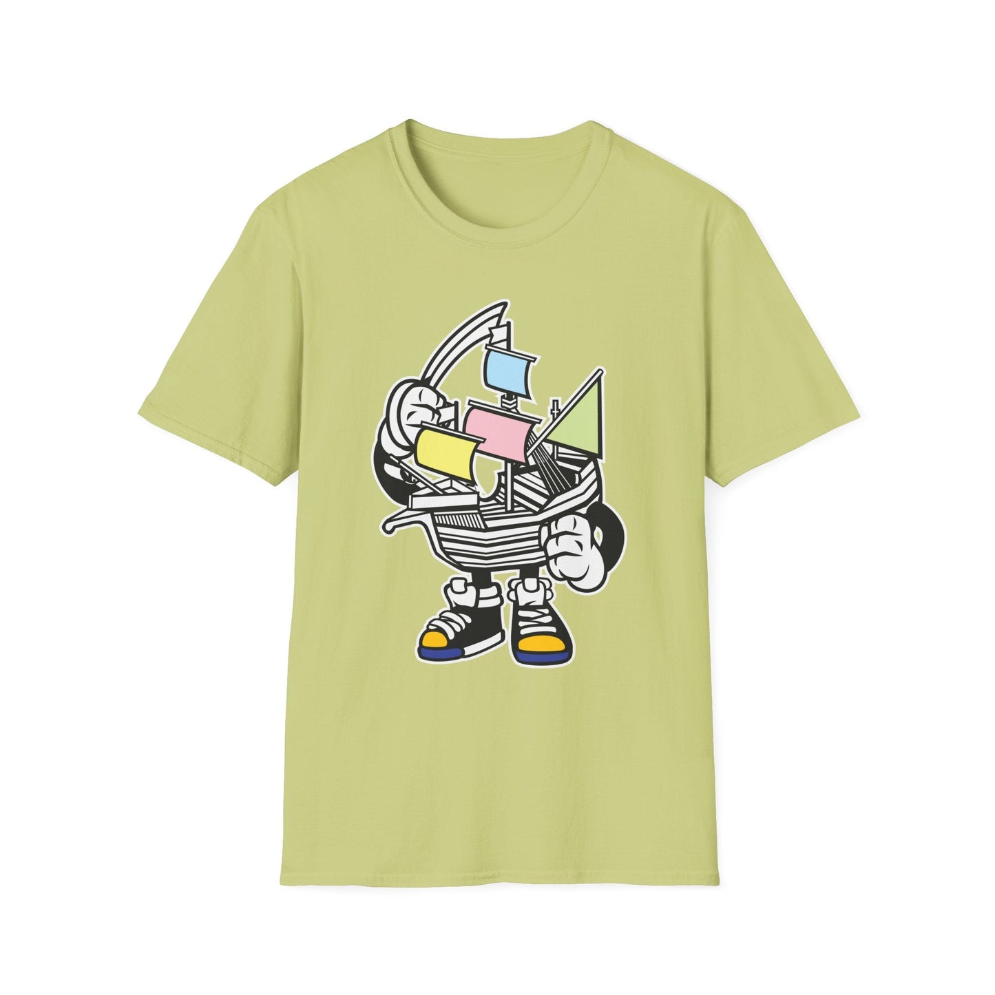Cartoon T Shirt Animation Tee Funny Unisex Gildan Softstyle 64000 Short Sleeve Cotton