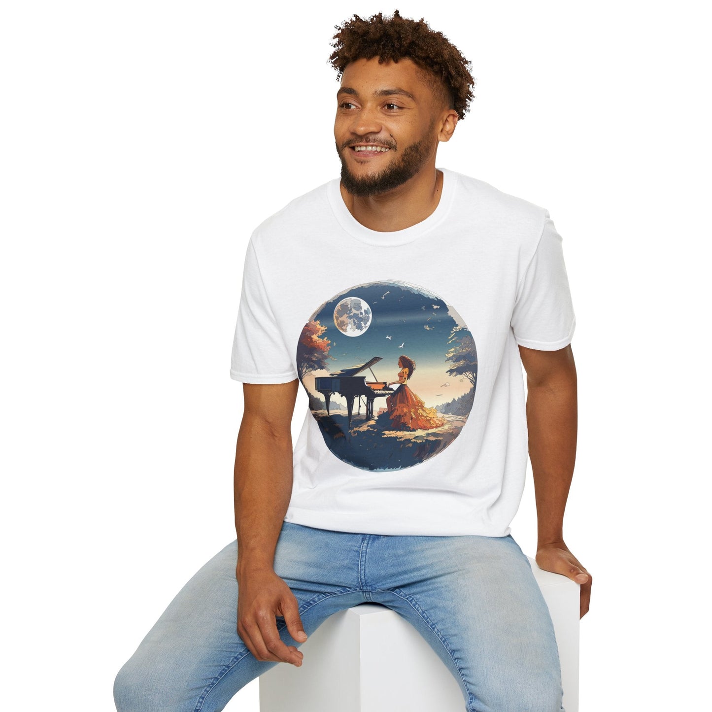 Womens Graphic T Shirt Art Design Gildan Softstyle Tee 100 Percent Ring Spun Cotton Unisex