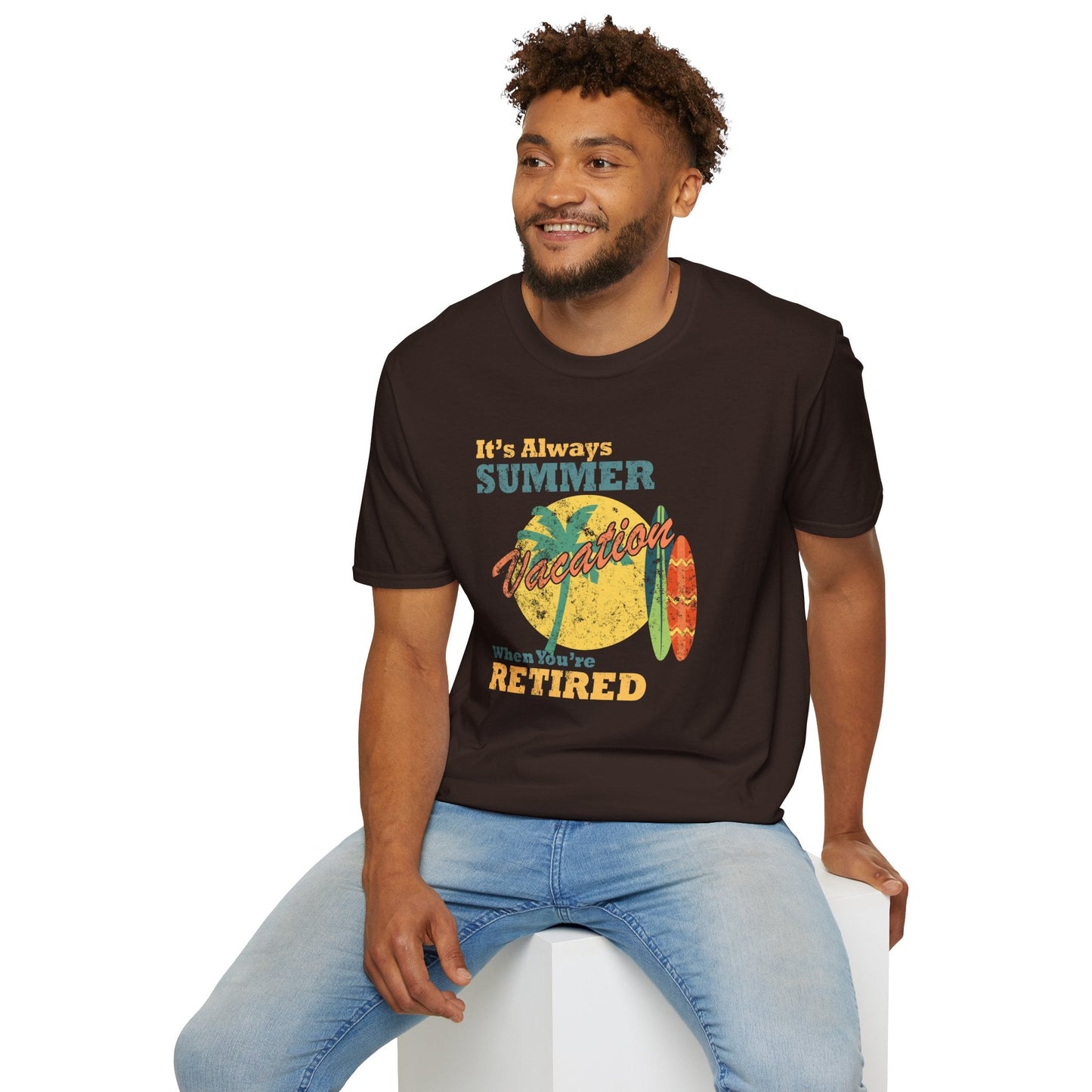 Summer Unisex T Shirt With Art Design Gildan Softstyle 64000 100 Percent Cotton Tee