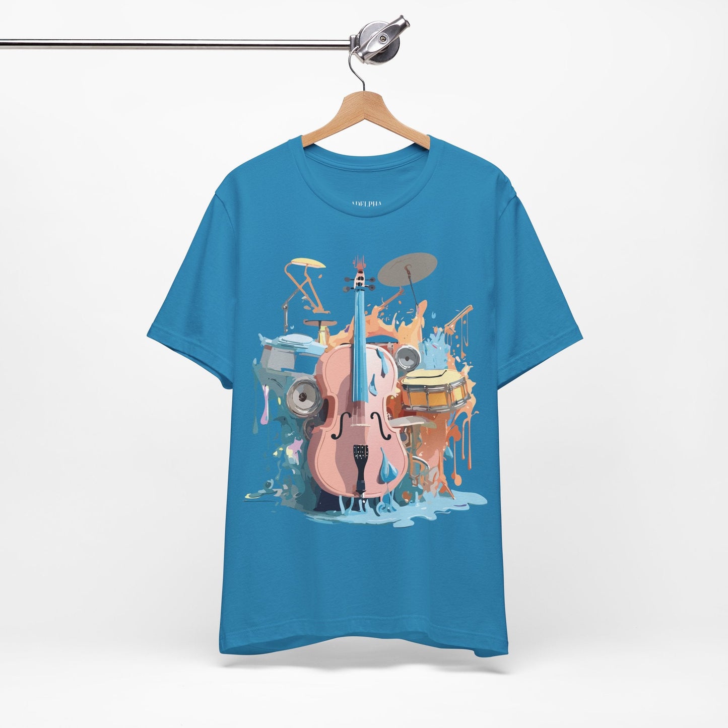 Adelpha Graphic Music T Shirt Unisex Jersey Short Sleeve Tee Art Design Premium Vintage Inspired