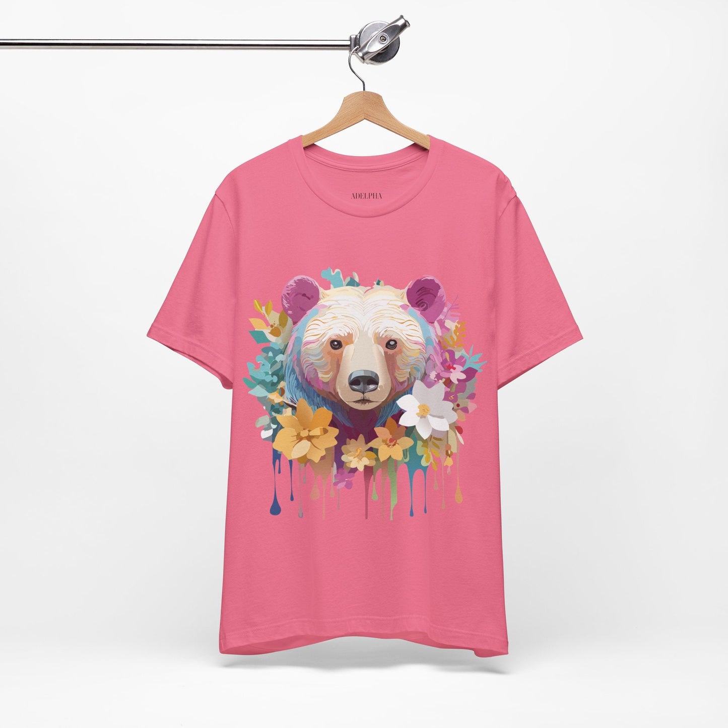 Adelpha Bear Graphic Tee Unisex Short Sleeve Shirt Art Design