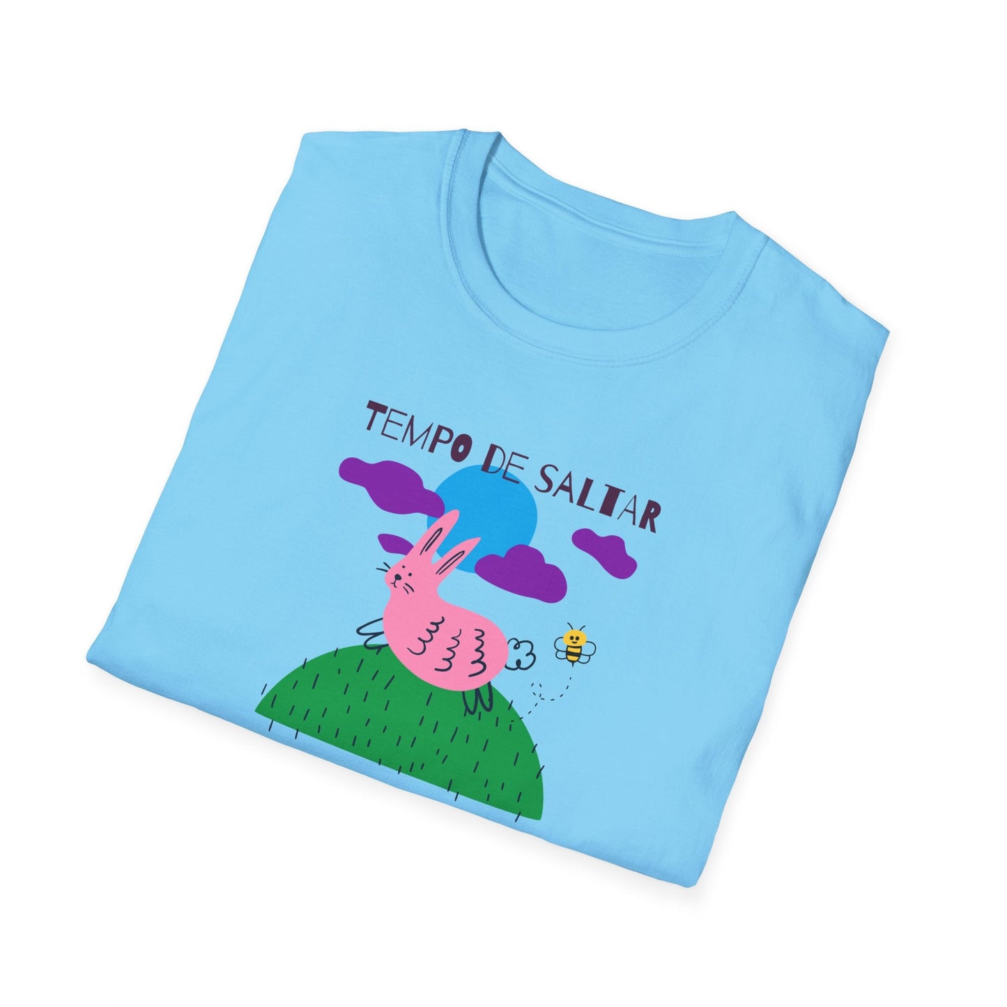 Funny Easter T Shirt Unisex Softstyle 64000 Art Design With Easter Prints 100 Percent Ring Spun Cotton
