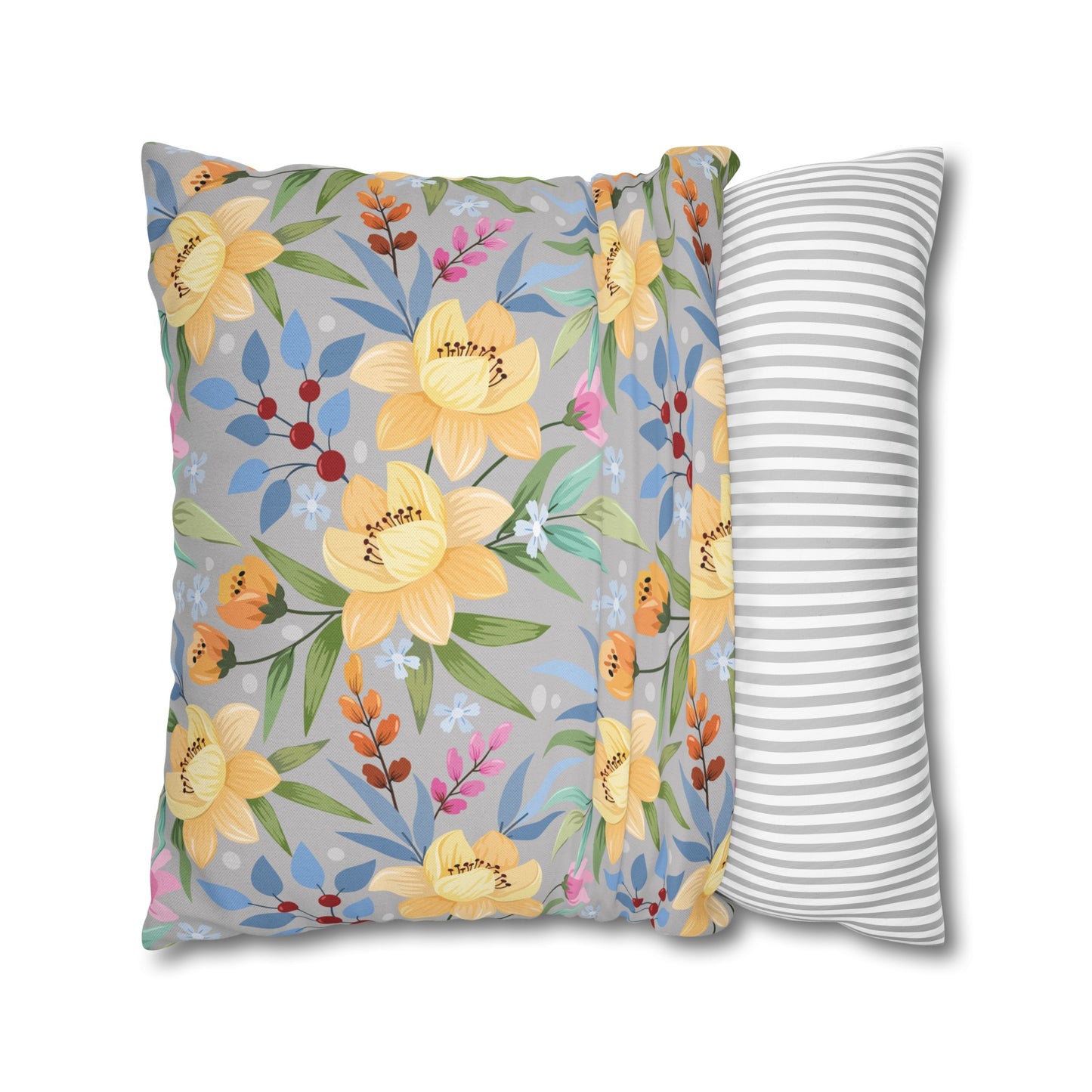 Floral Poly Pillowcase