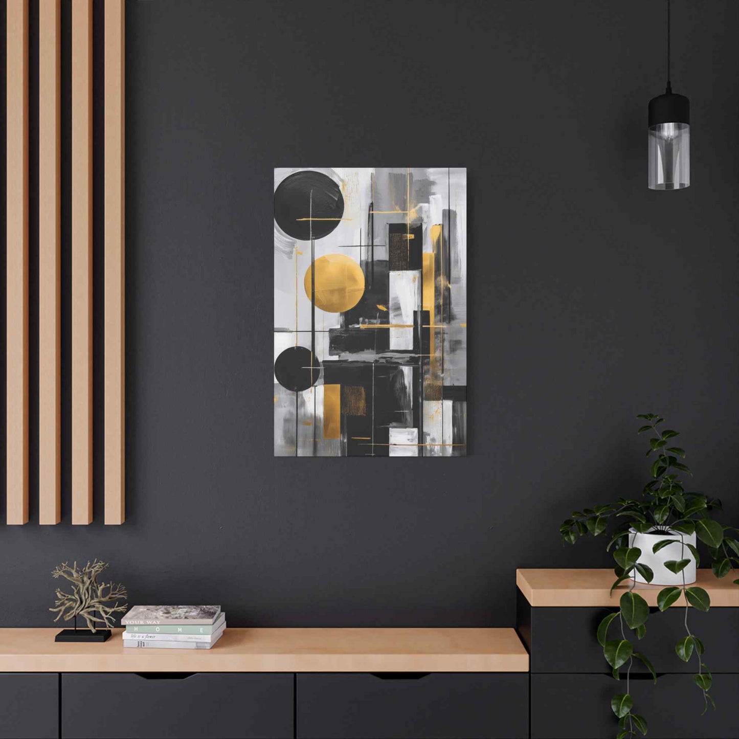Black Abstract Painting Print Canvas 20x24,20x30,24x30, 24x32,24x36,30x40, 32x48,36x48,40x60 Pine-Wood Inner Frame ABS-21