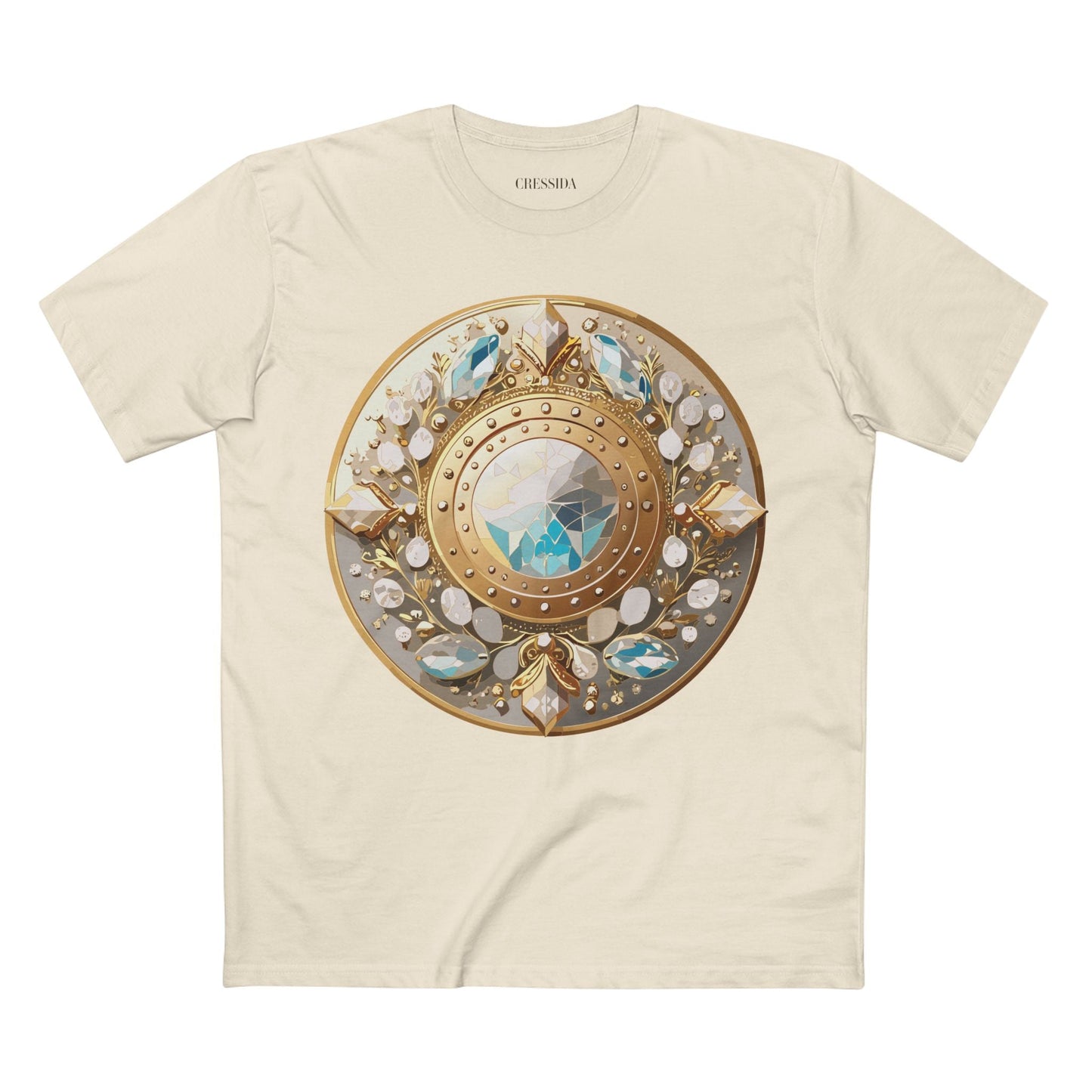 Medallion Graphic T-Shirt Unisex 100 Cotton With Gold Art Design Medal Tee 19