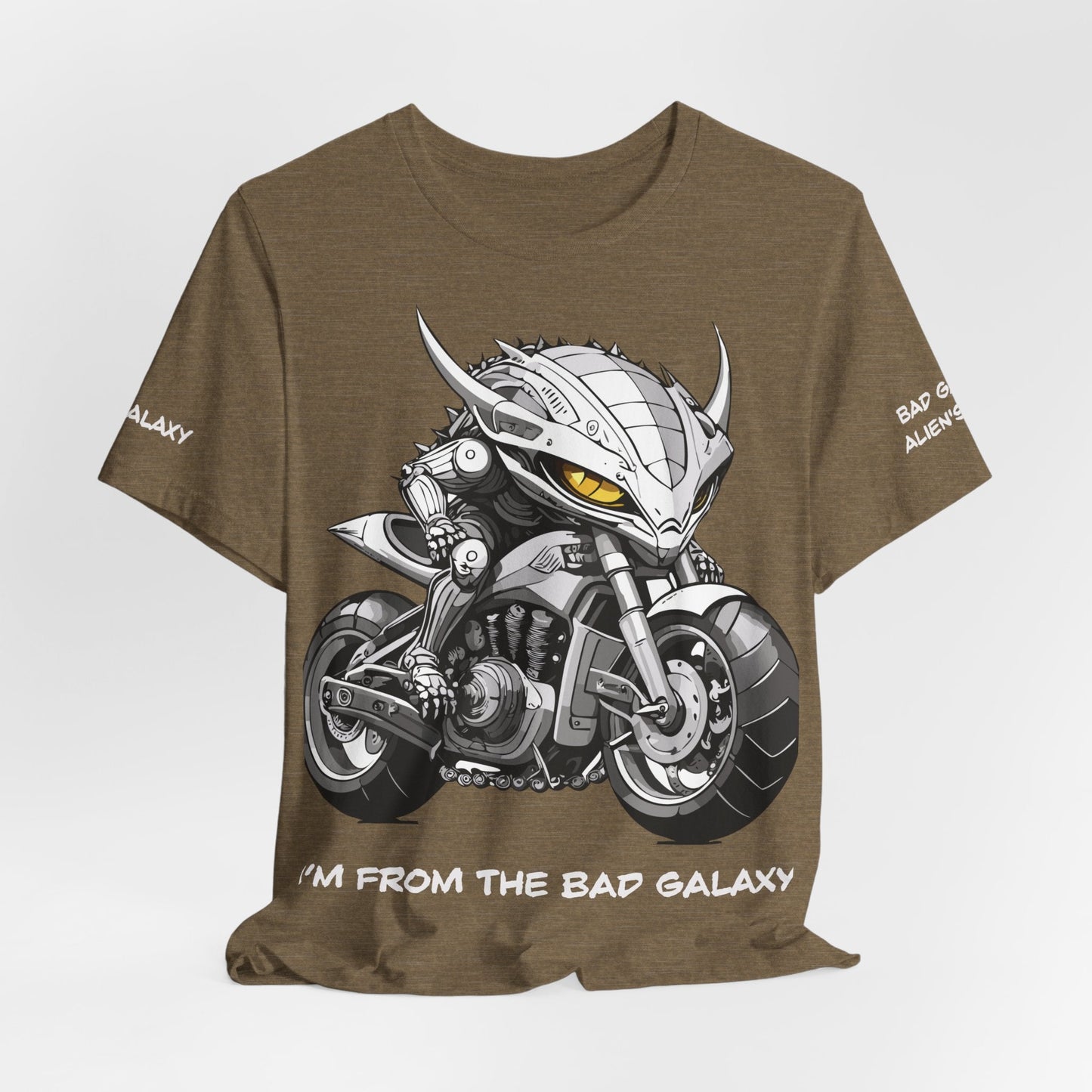 Alien Tee Shirt From Bad Galaxy 100 Percent Cotton Eco Friendly Inks Made In USA