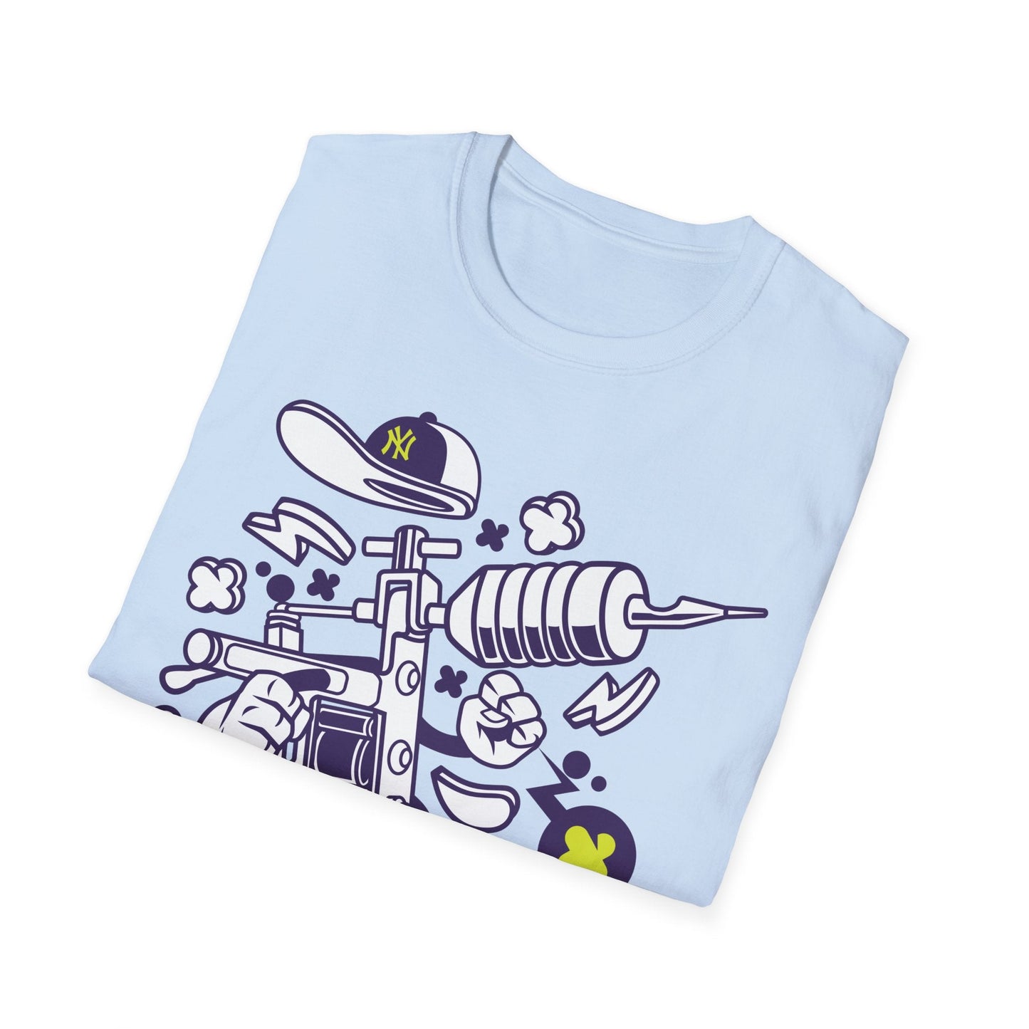 Cartoon Animation T Shirt Funny Tee Shirt Unisex Gildan Softstyle 64000 100 Percent Ring Spun Cotton