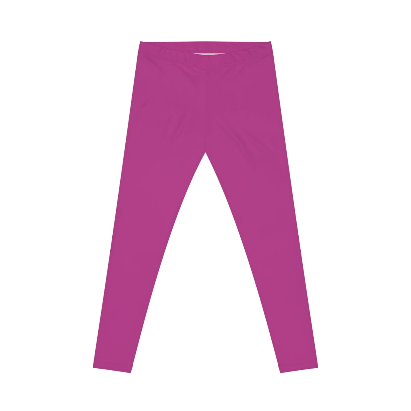 Raspberry Plum Color Women's Poly-Span Casual Leggings XS-2XL